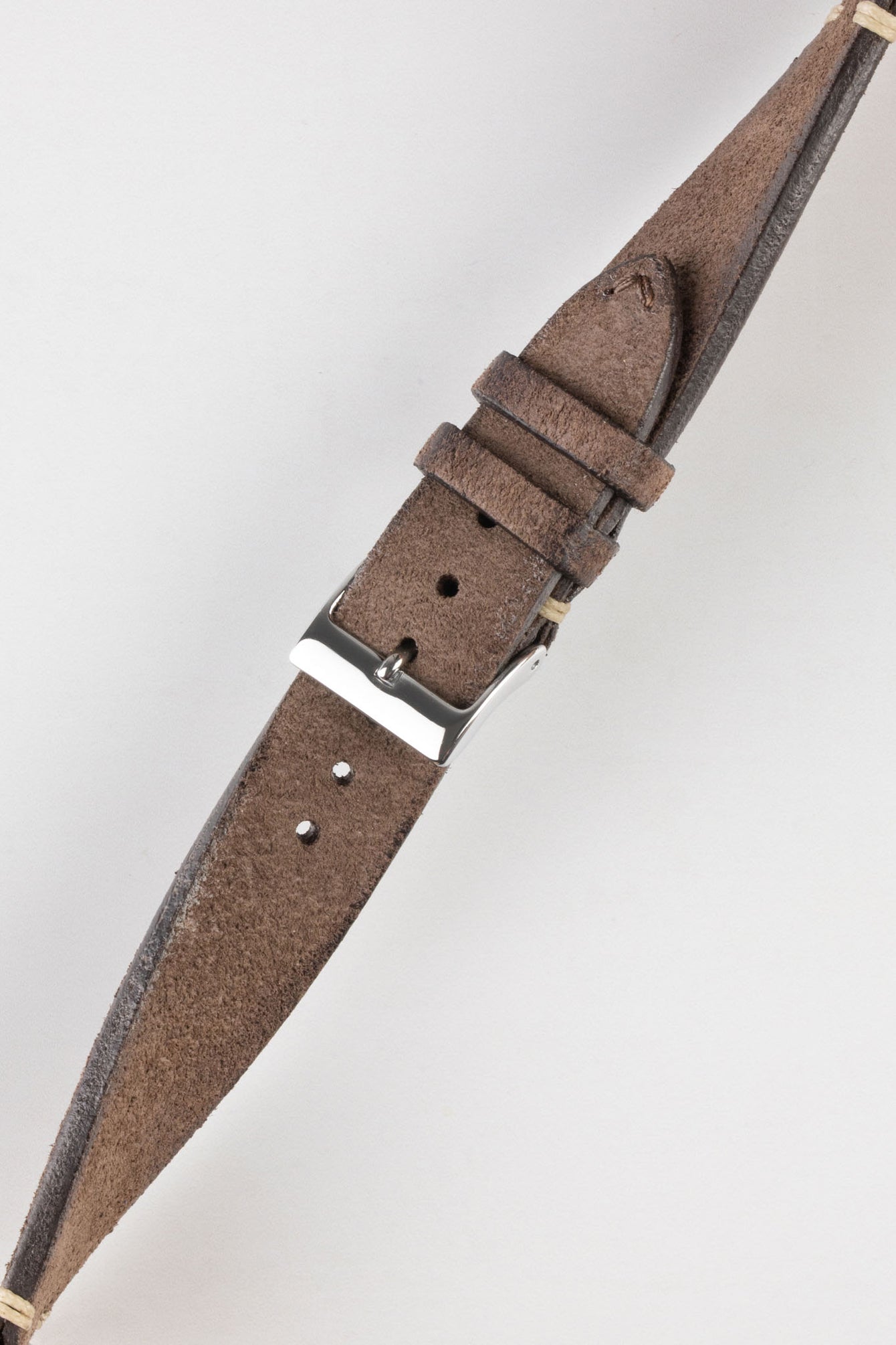 distressed leather watch strap 