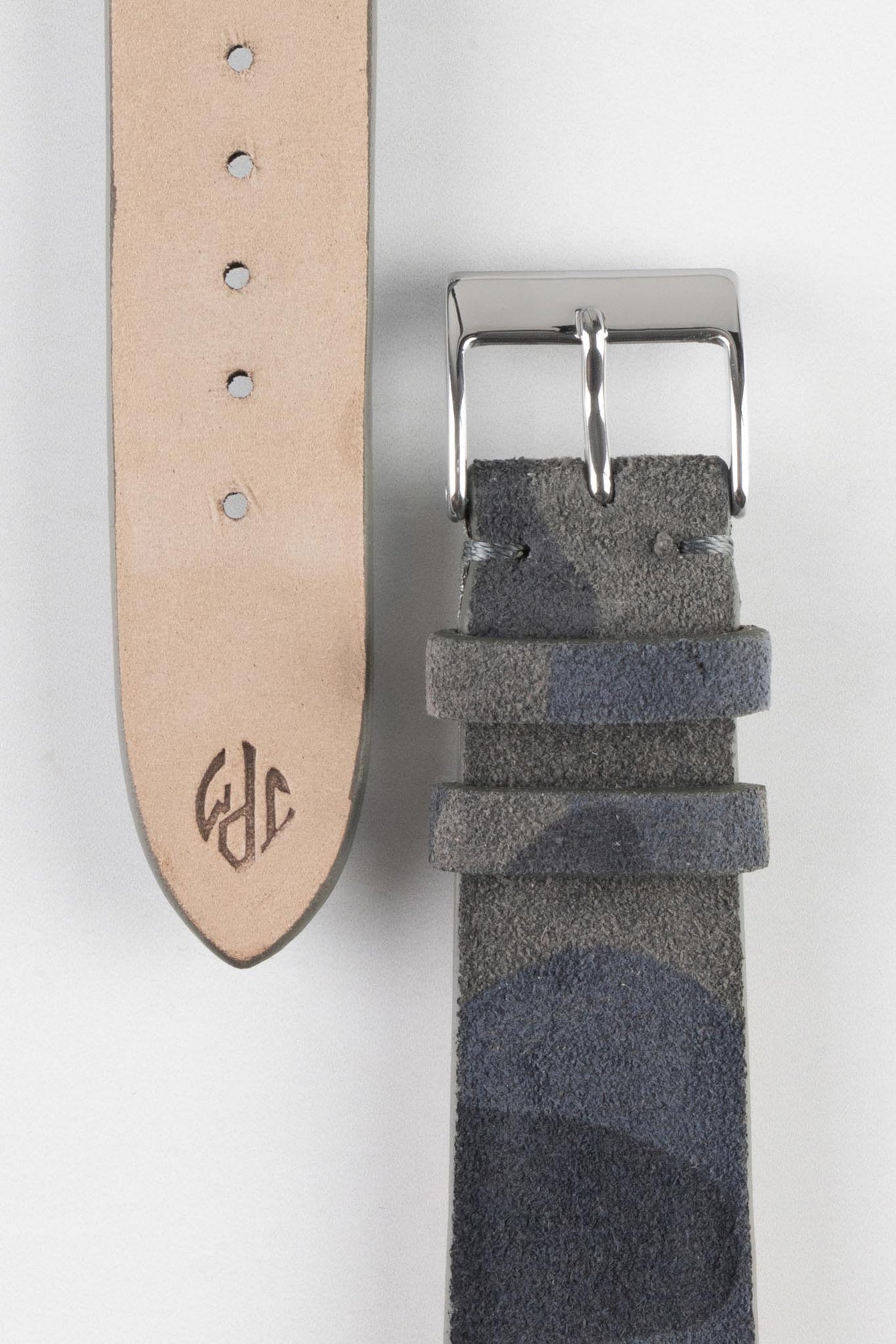 camo suede strap