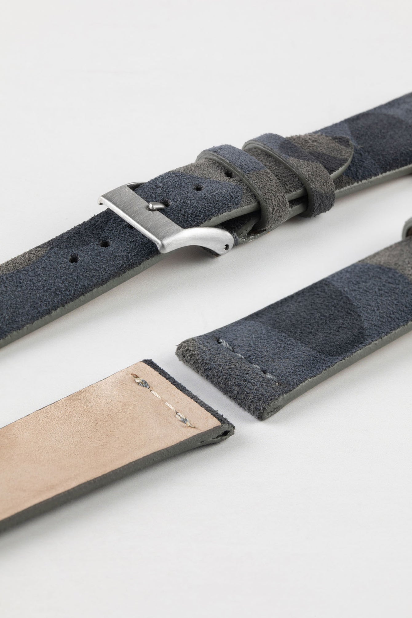 camo suede watch strap