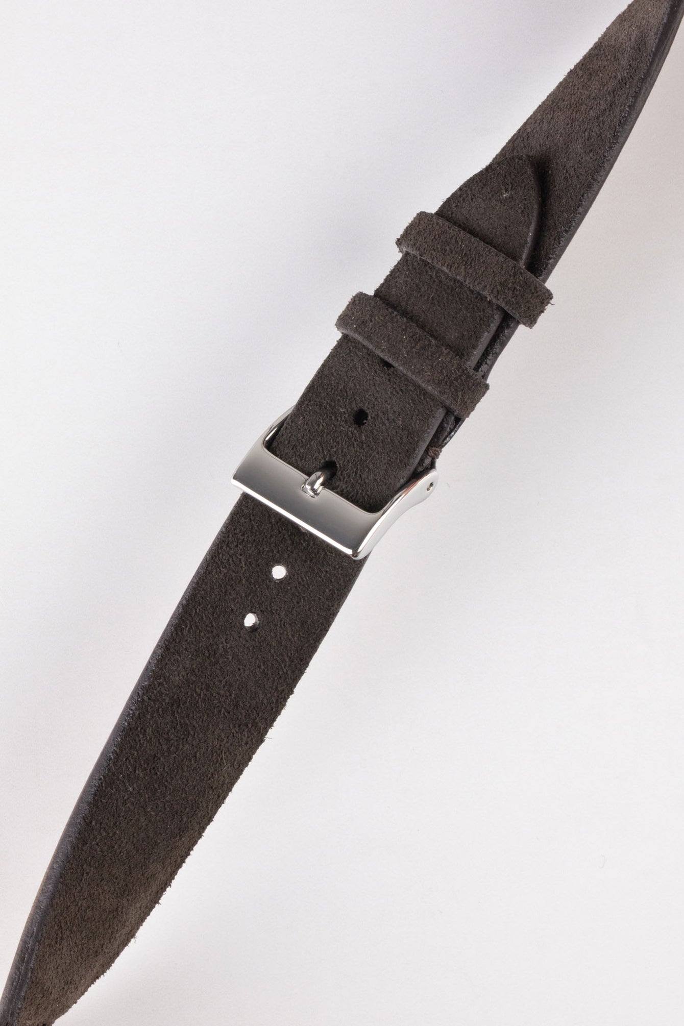 dark brown suede watch strap