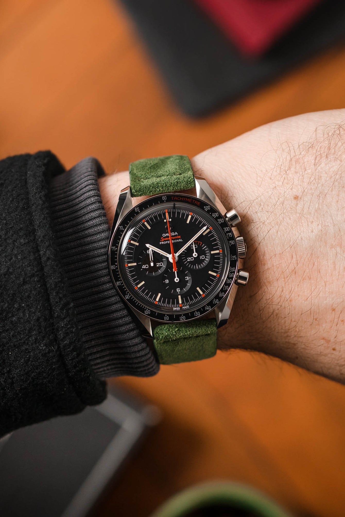 Green Suede Watch Strap