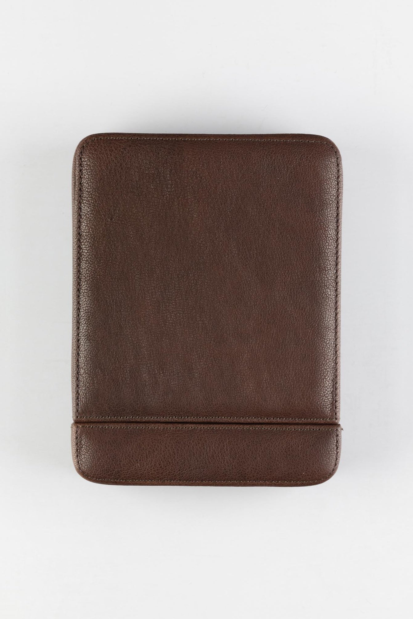 brown leather watch storage case