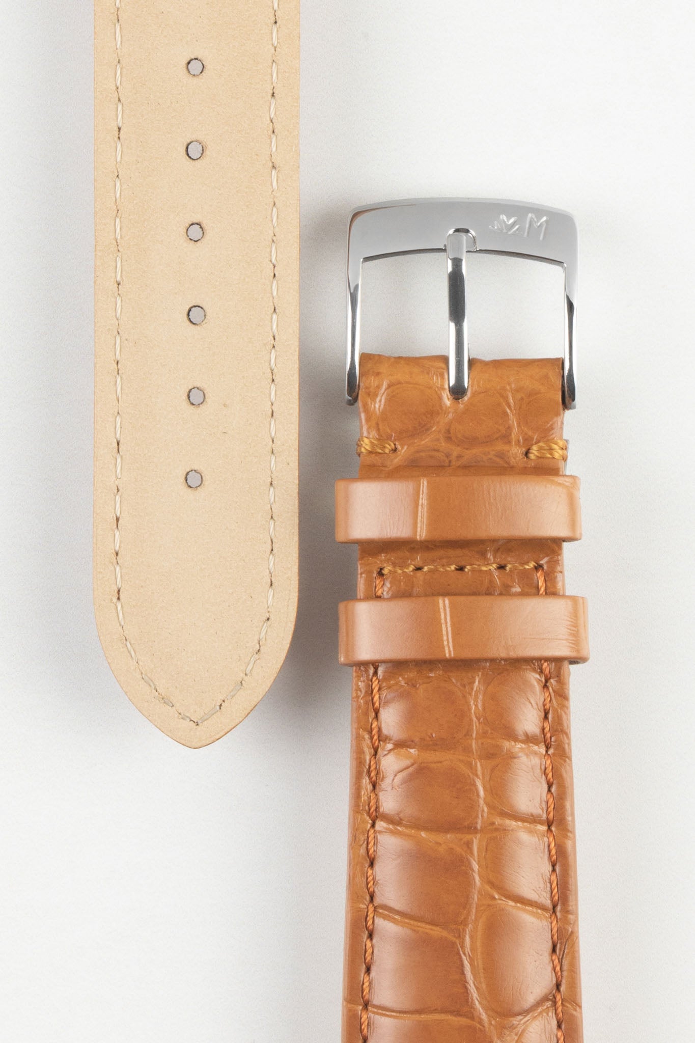 Morellato AMADEUS Genuine Alligator Watch Strap in HONEY – Watch Obsession