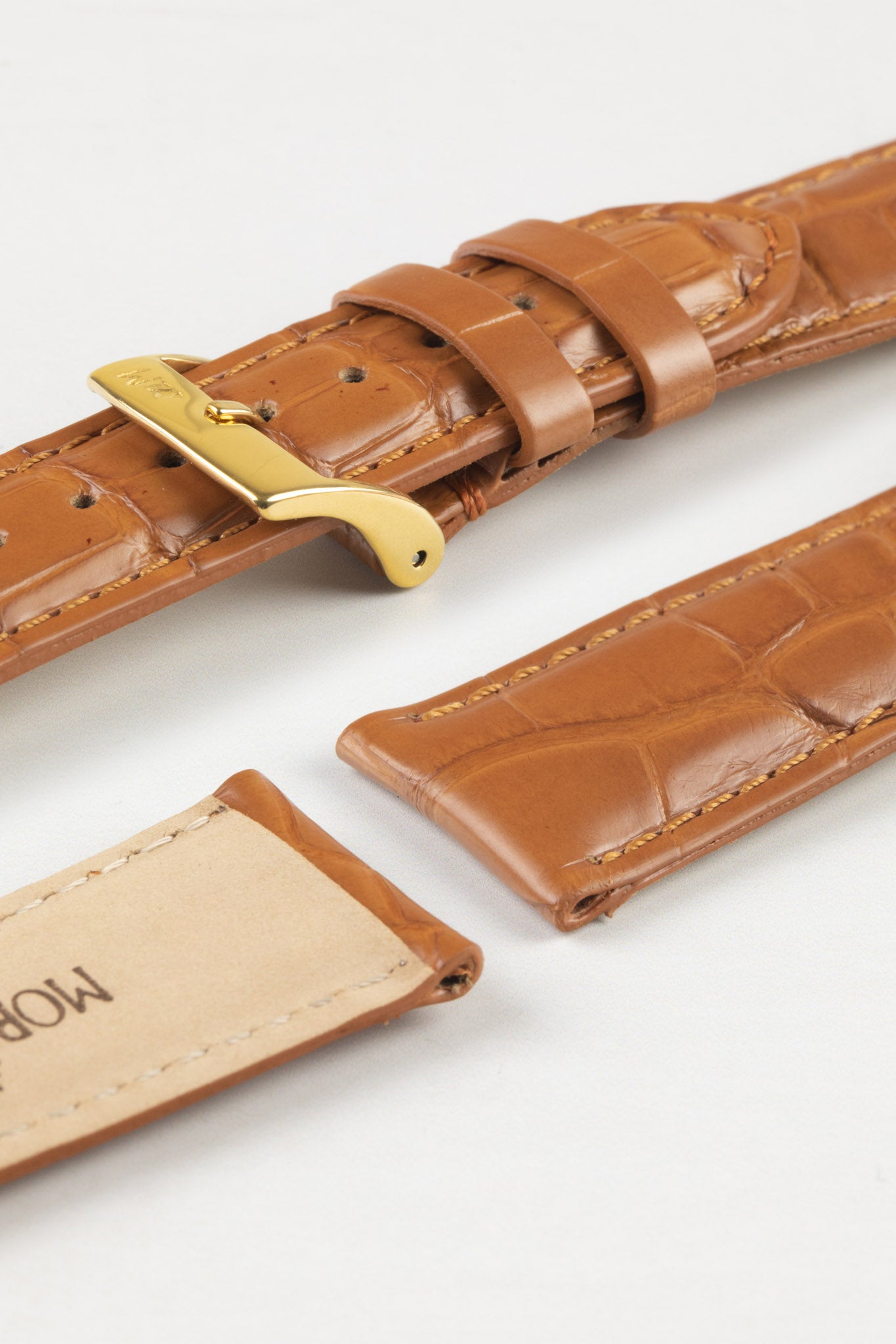 Morellato AMADEUS Genuine Alligator Watch Strap in HONEY – Watch Obsession