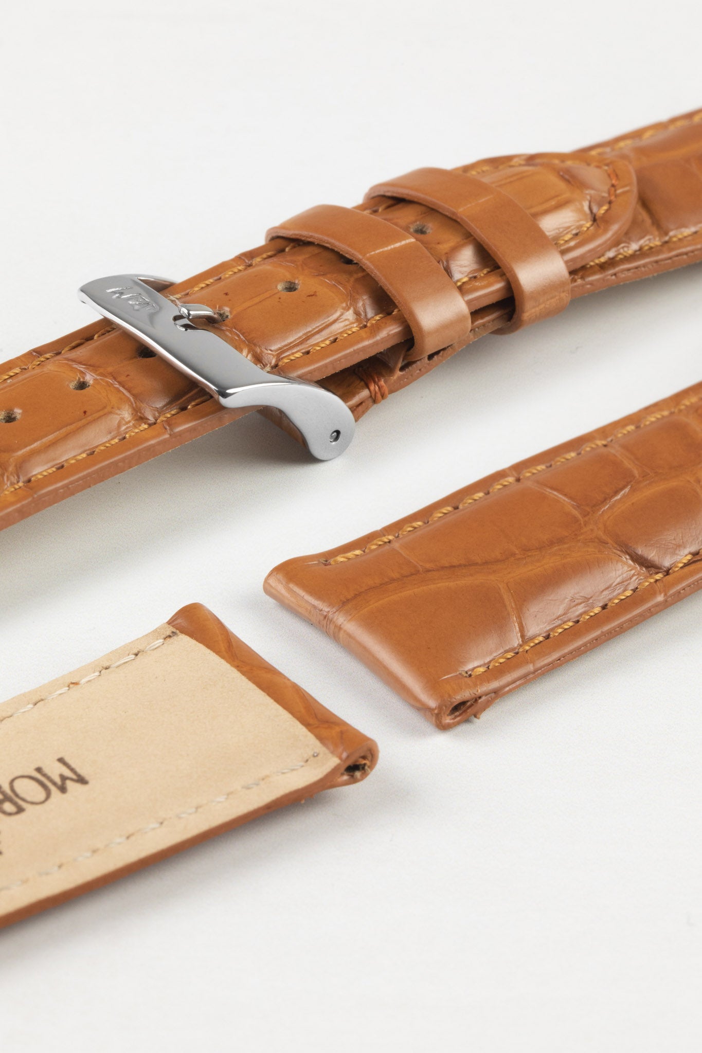 Morellato AMADEUS Genuine Alligator Watch Strap in HONEY – Watch Obsession