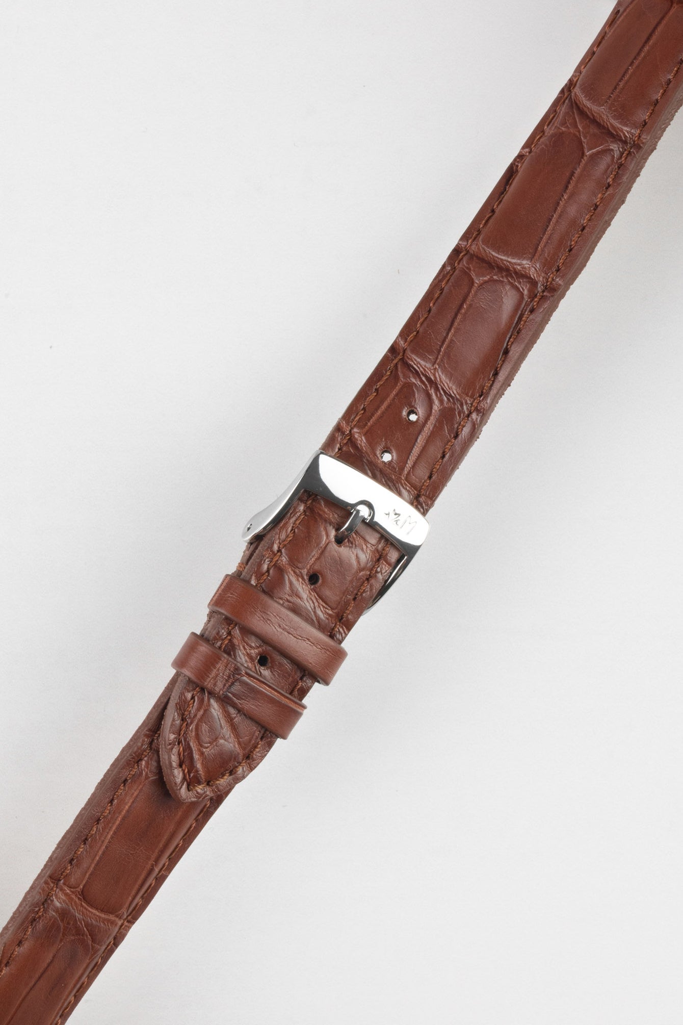 Morellato AMADEUS Genuine Alligator Watch Strap in GOLD BROWN