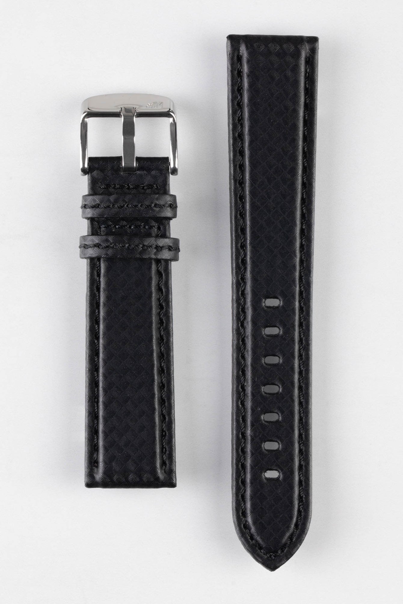 black leather watch strap 