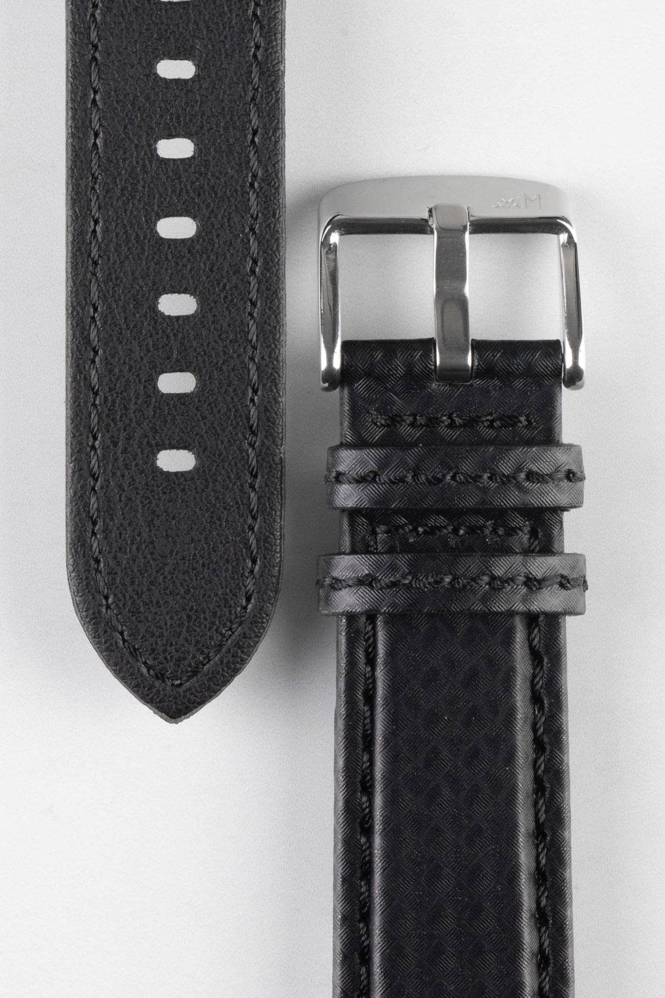 black leather watch strap 