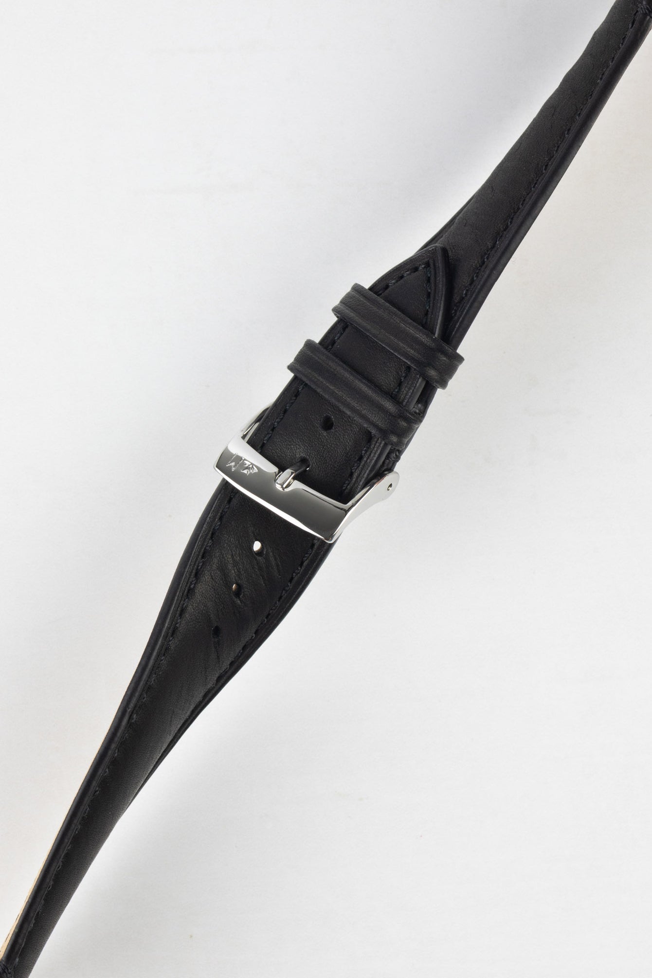 Morellato LEVY Vintage Calfskin Leather Watch Strap in BLACK