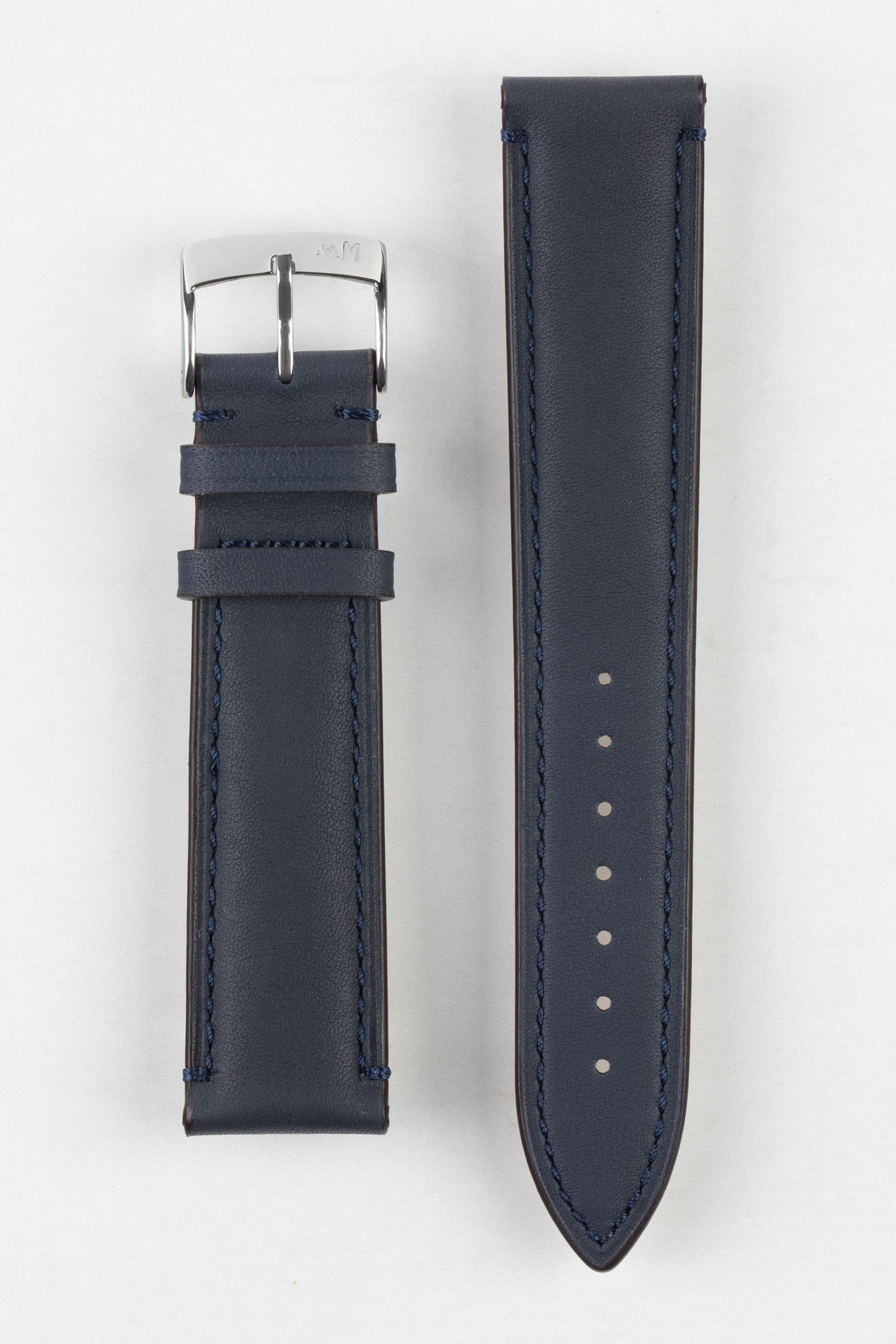 Morellato LEVY Vintage Calfskin Leather Watch Strap in BLUE