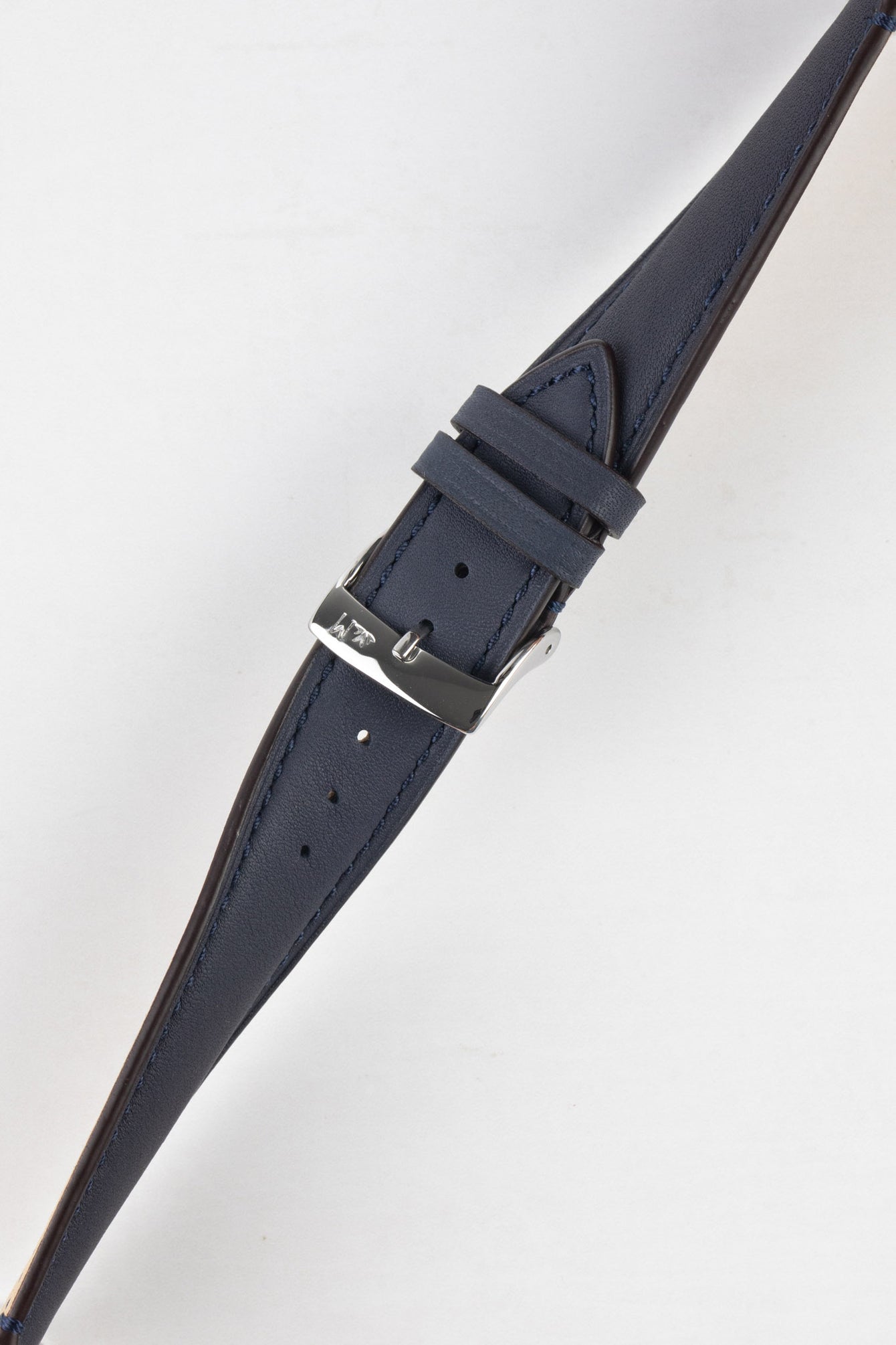 Morellato LEVY Vintage Calfskin Leather Watch Strap in BLUE