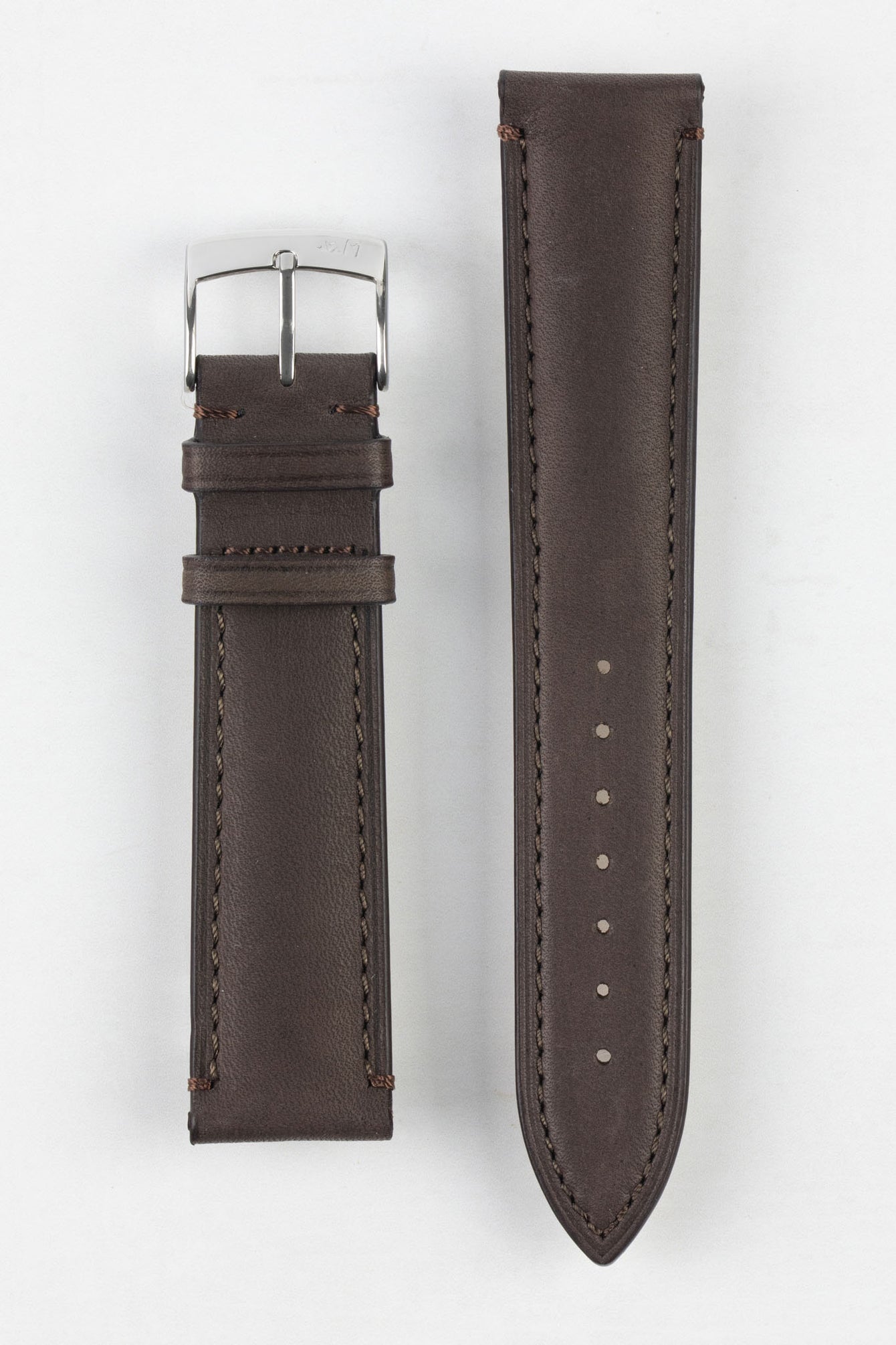 Morellato LEVY Vintage Calfskin Leather Watch Strap in DARK BROWN