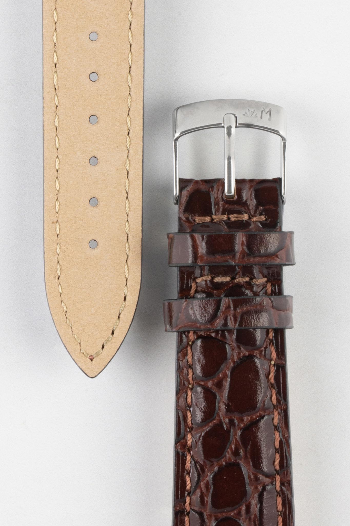 Dark Brown Crocodile Watch Strap | Morellato | WatchObsession – Watch  Obsession