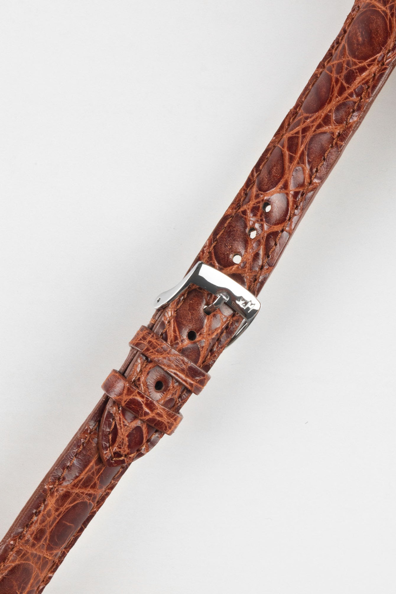 Morellato MOMBASA Genuine Crocodile Watch Strap in GOLD BROWN