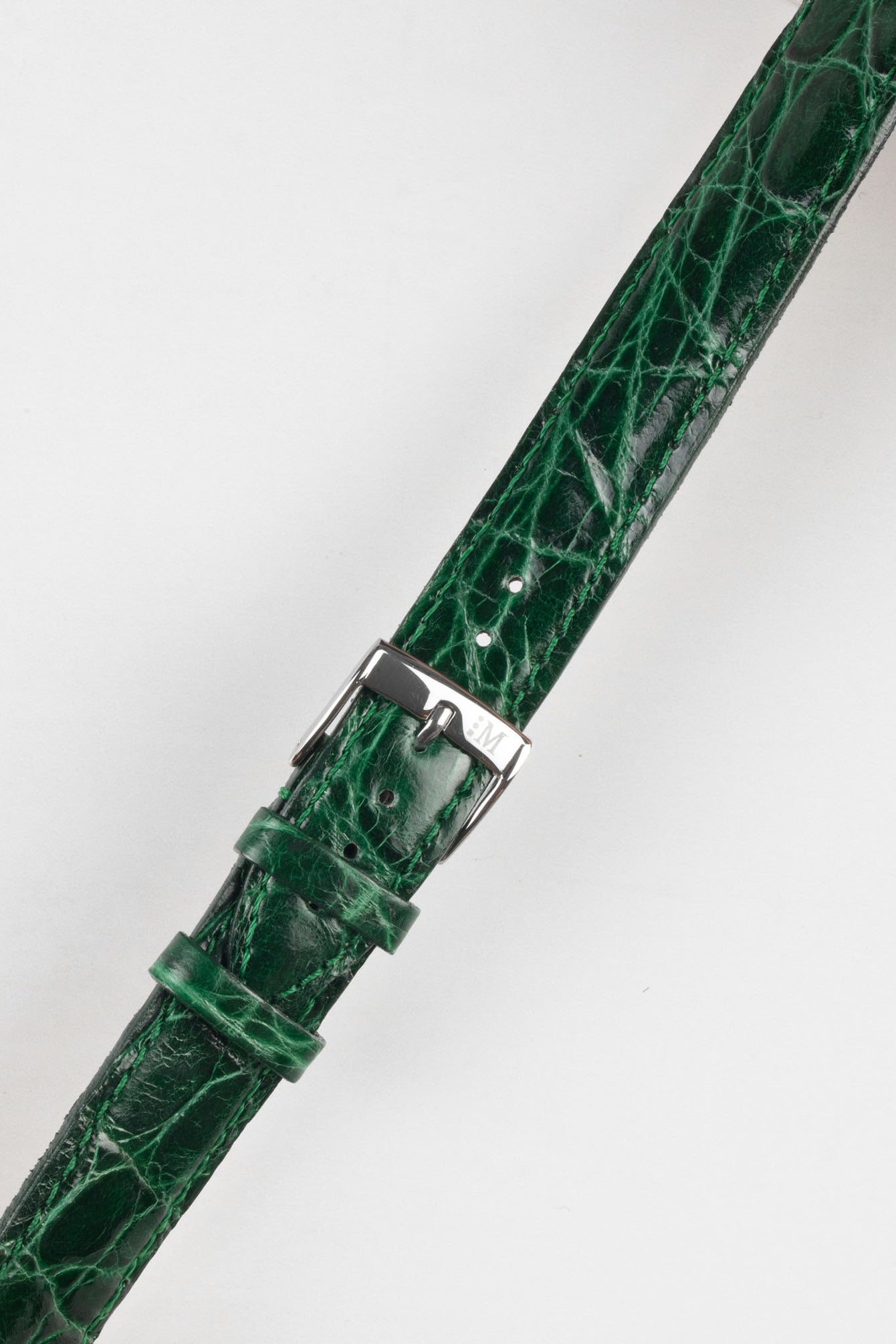 Morellato TRACY Genuine Crocodile Watch Strap in GREEN