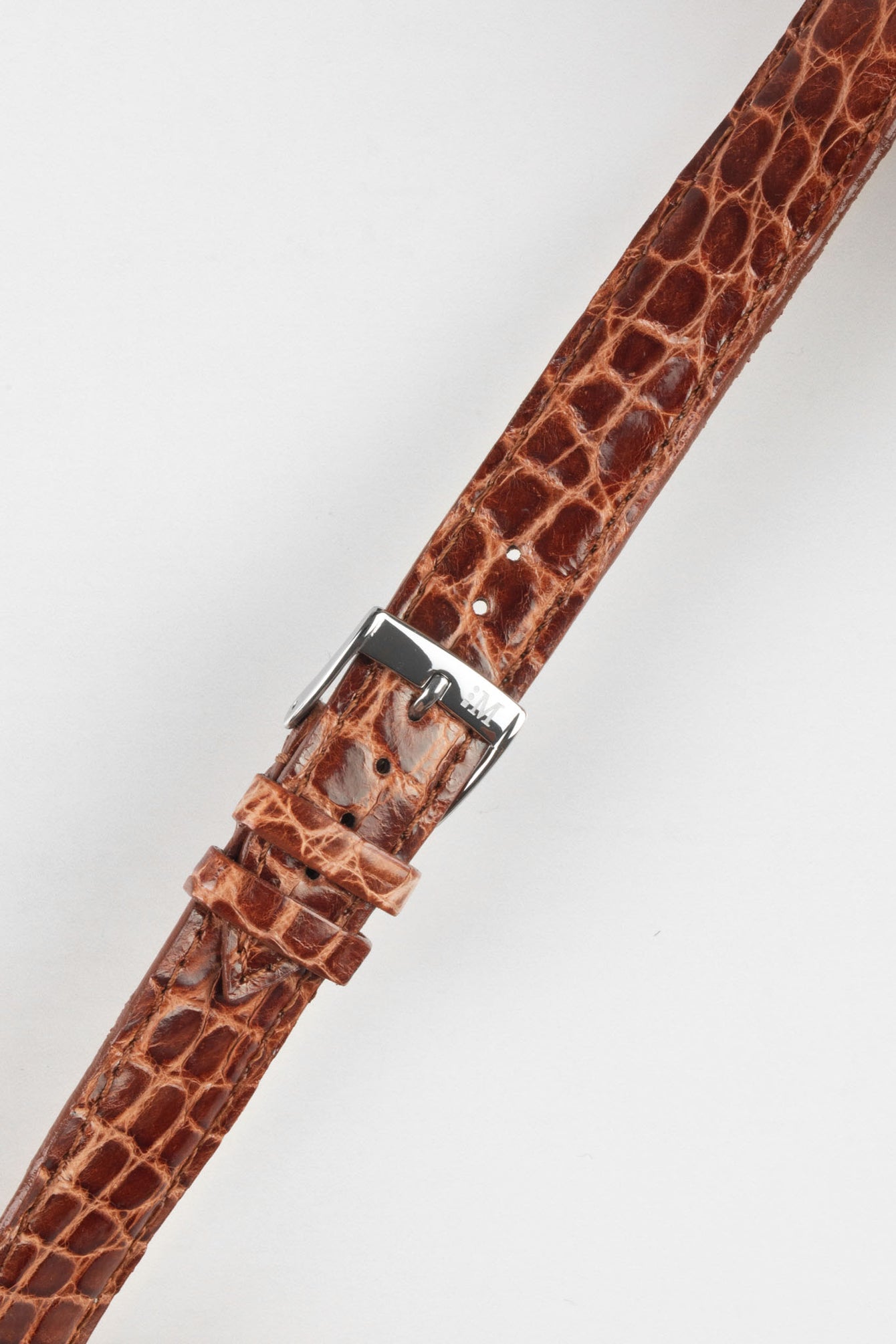 Morellato TRACY Genuine Crocodile Watch Strap in GOLD BROWN