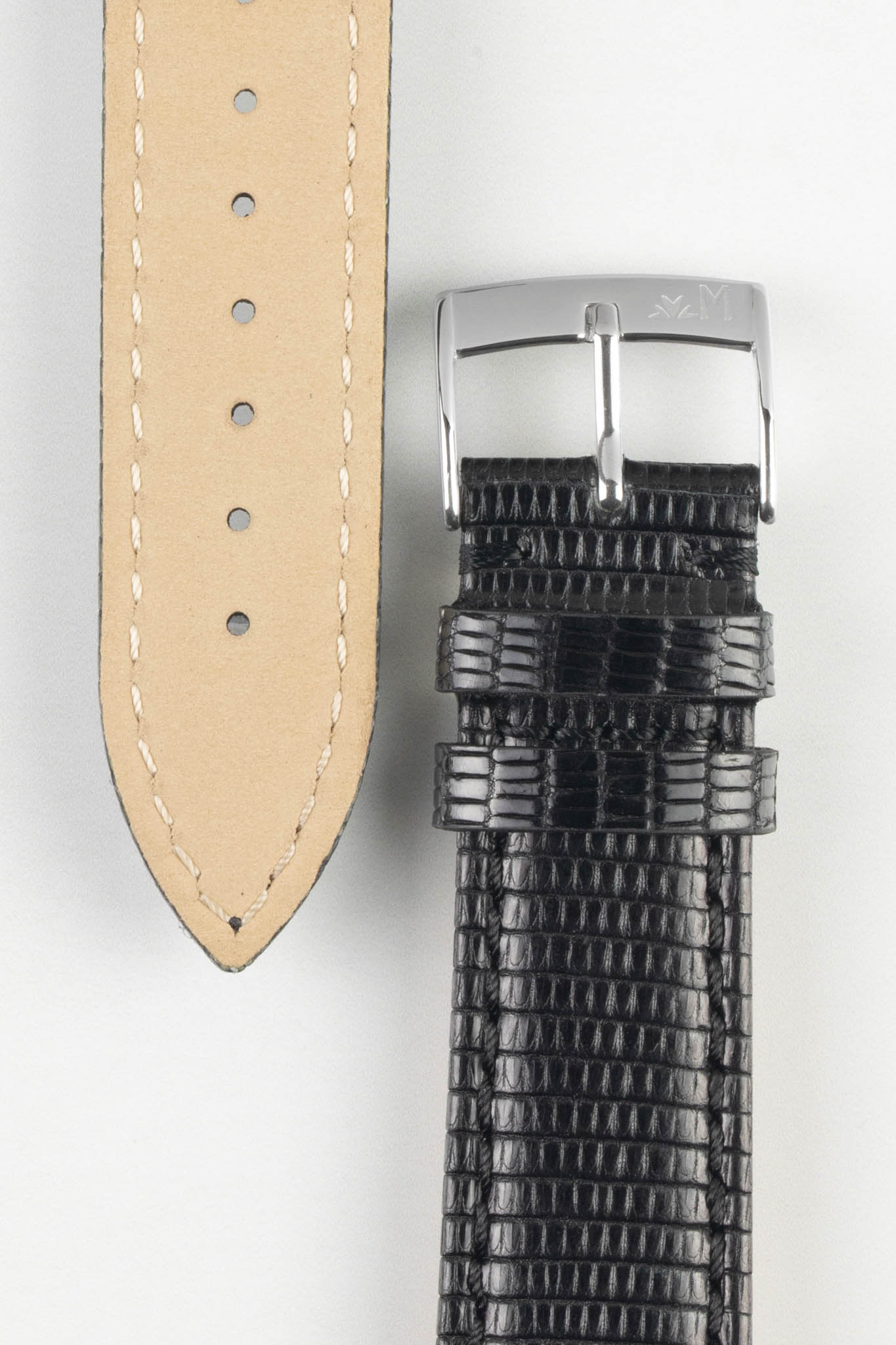 Black lizard watch discount strap