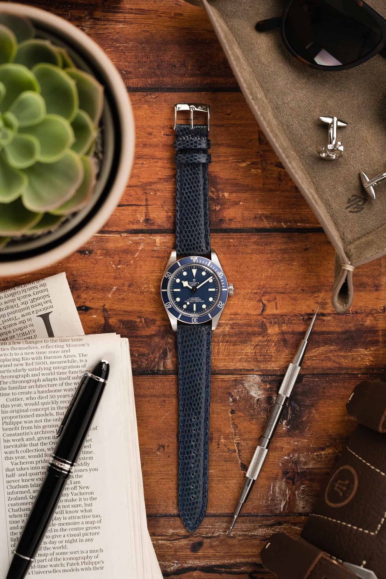 blue lizard watch strap 