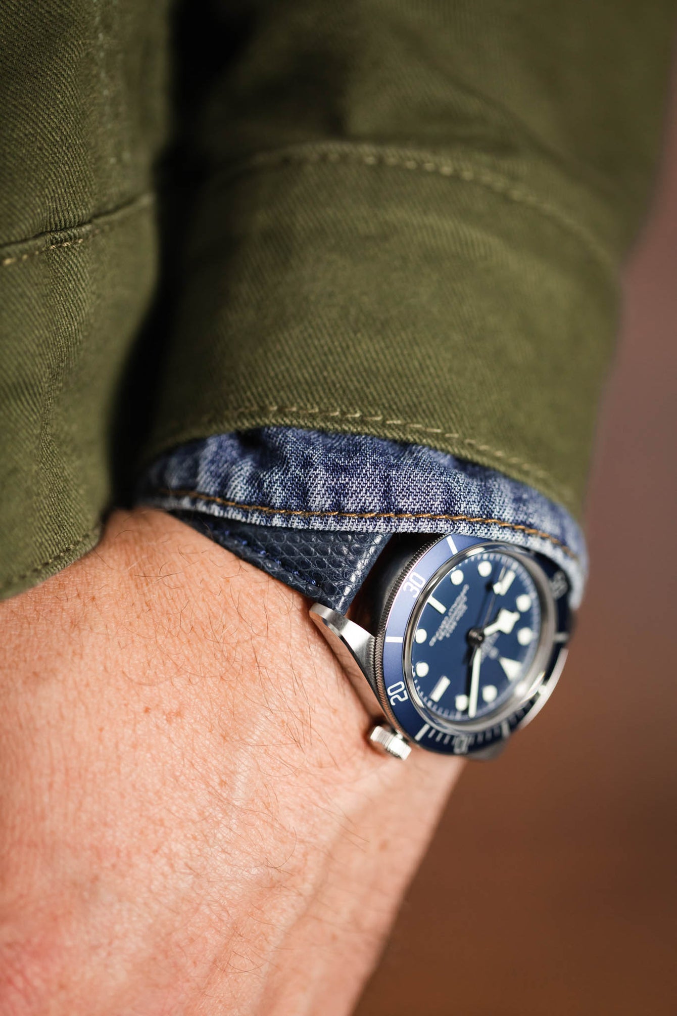 blue lizard watch strap 