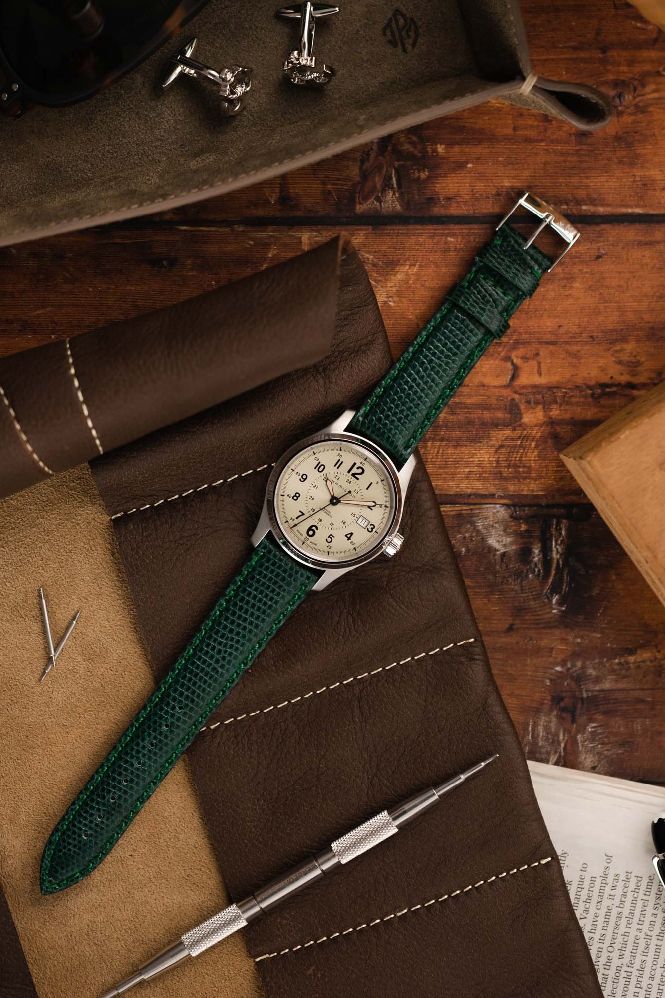 green lizard watch strap 