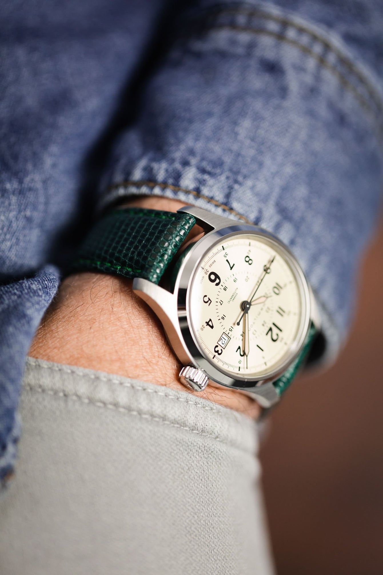 green lizard watch strap 