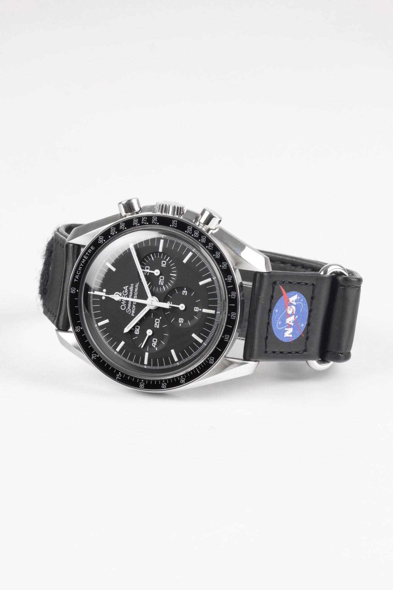 OMEGA CWZ016042 2-Piece NASA Speedmaster Moonwatch Velcro® Strap - BLACK