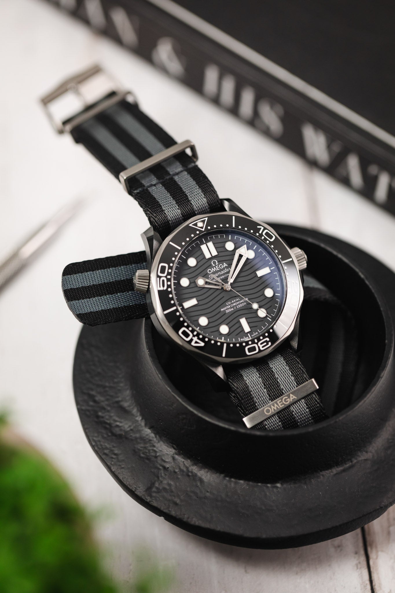 Omega black ceramic online seamaster