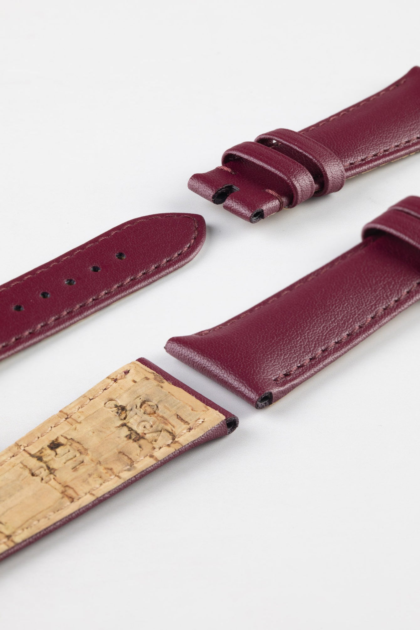 watch strap burgundy