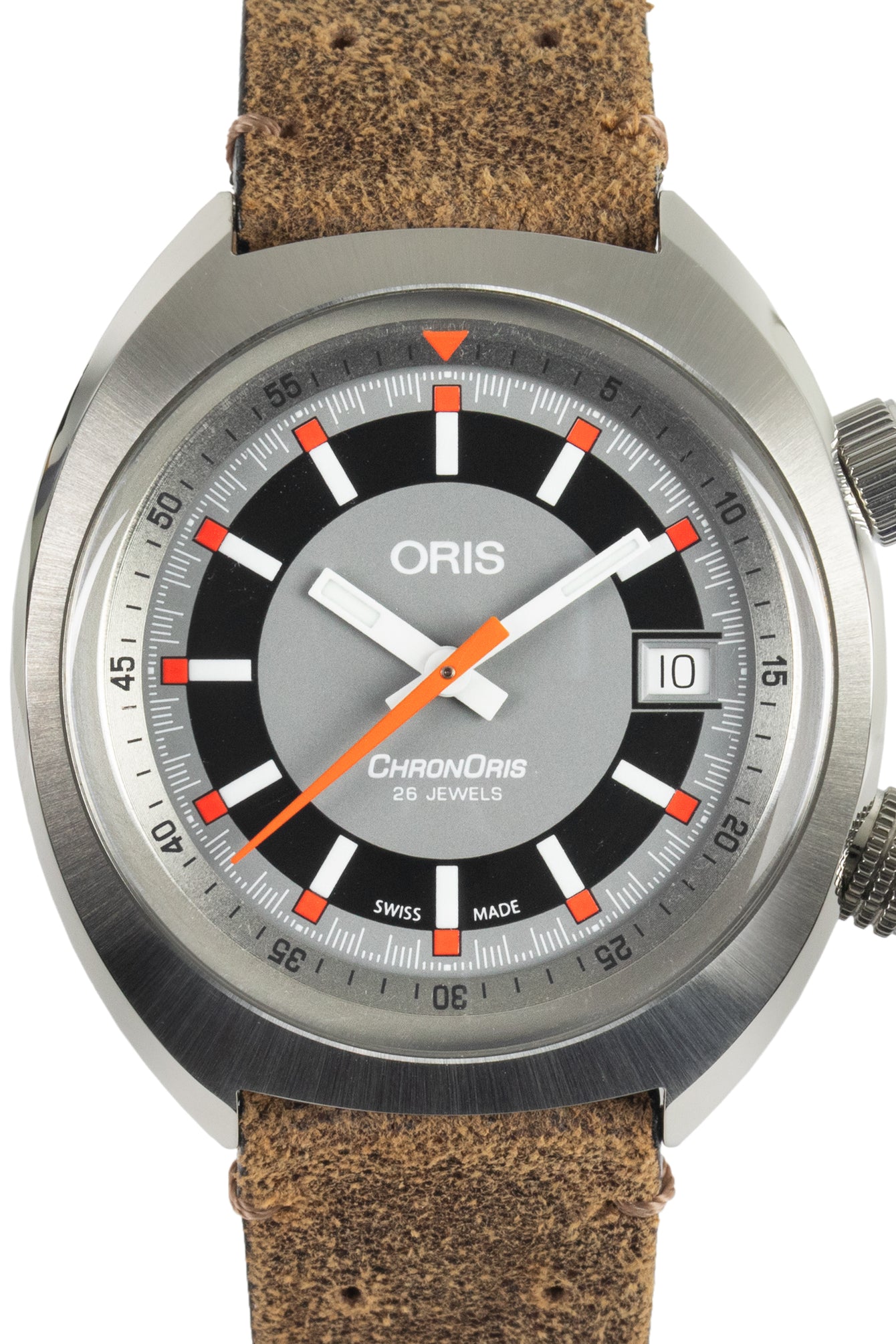 oris chronoris date wristwatch