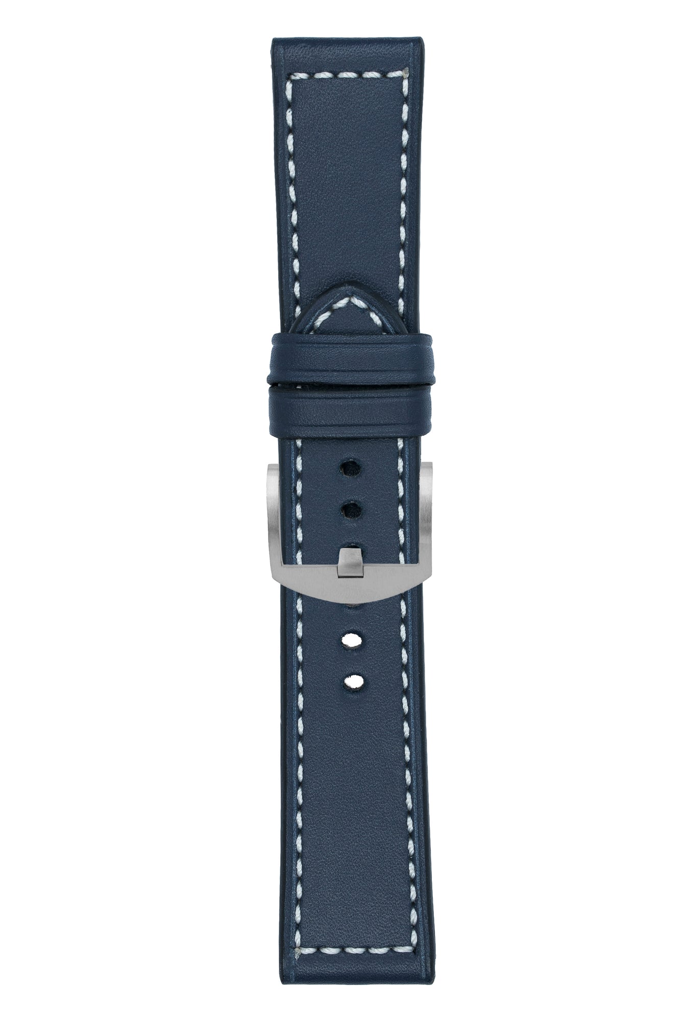 Panerai-Style Marino Leather Watch Strap in BLUE