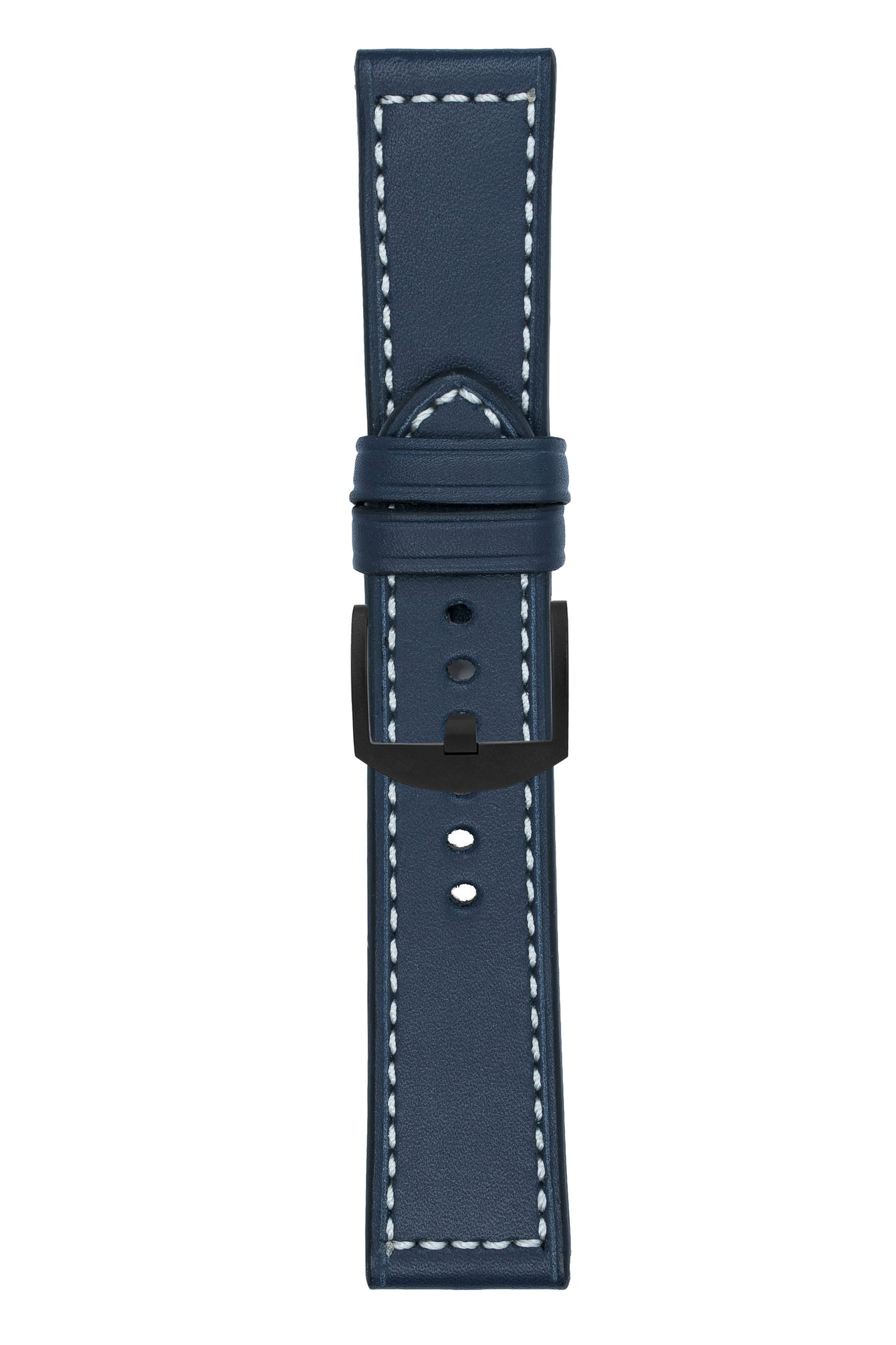 Panerai-Style Marino Leather Watch Strap in BLUE