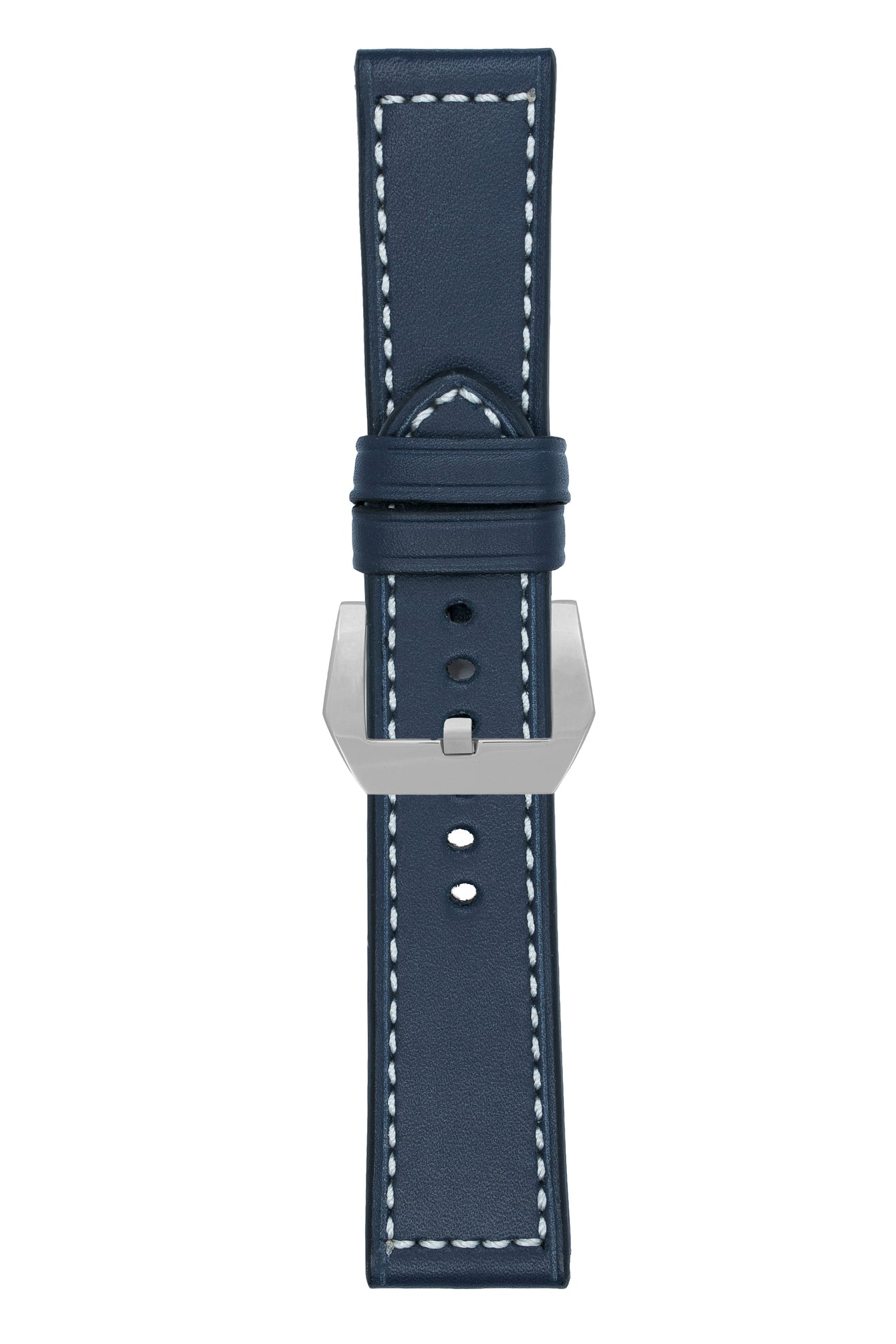 Panerai-Style Marino Leather Watch Strap in BLUE