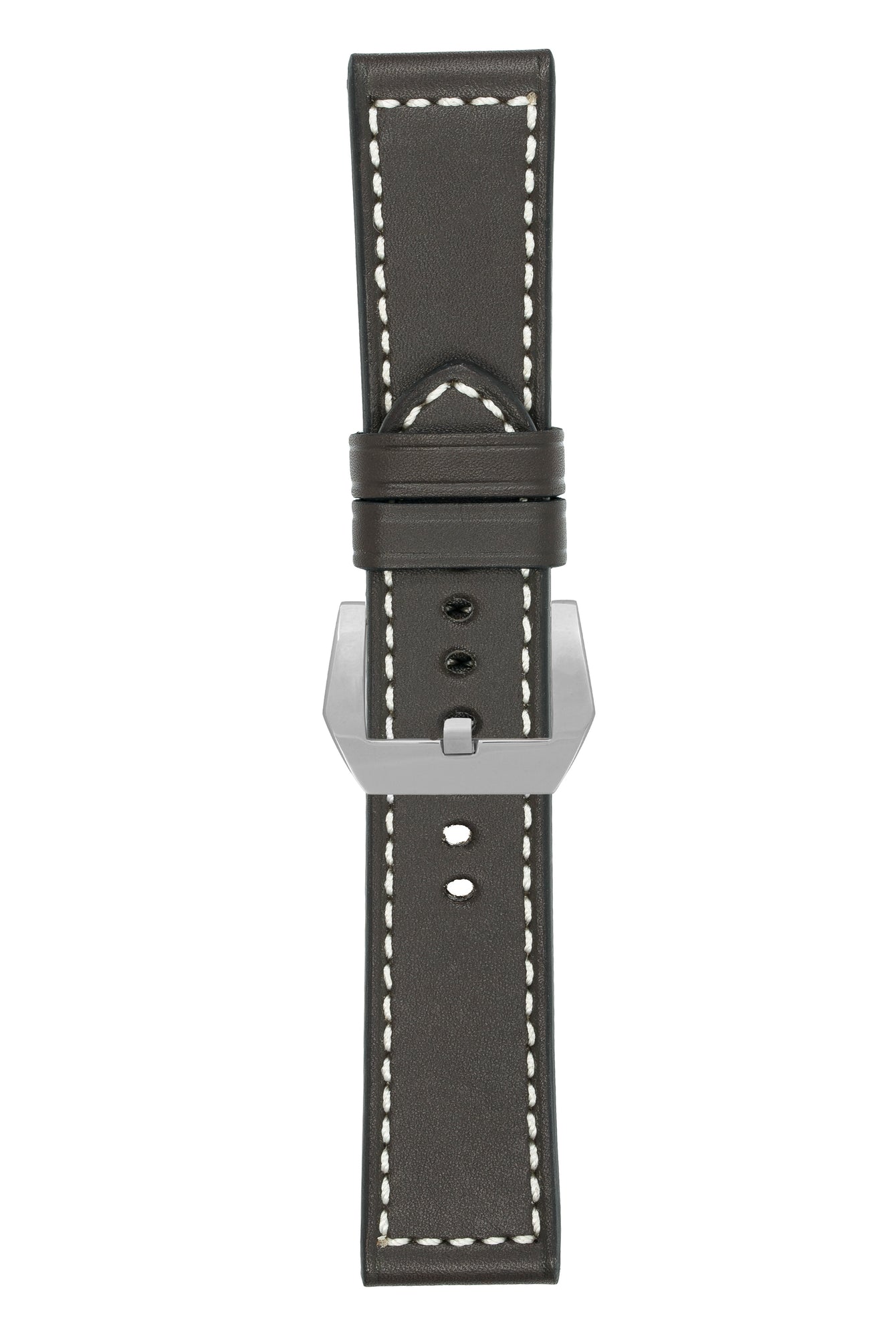 Panerai-Style Marino Leather Watch Strap in BROWN