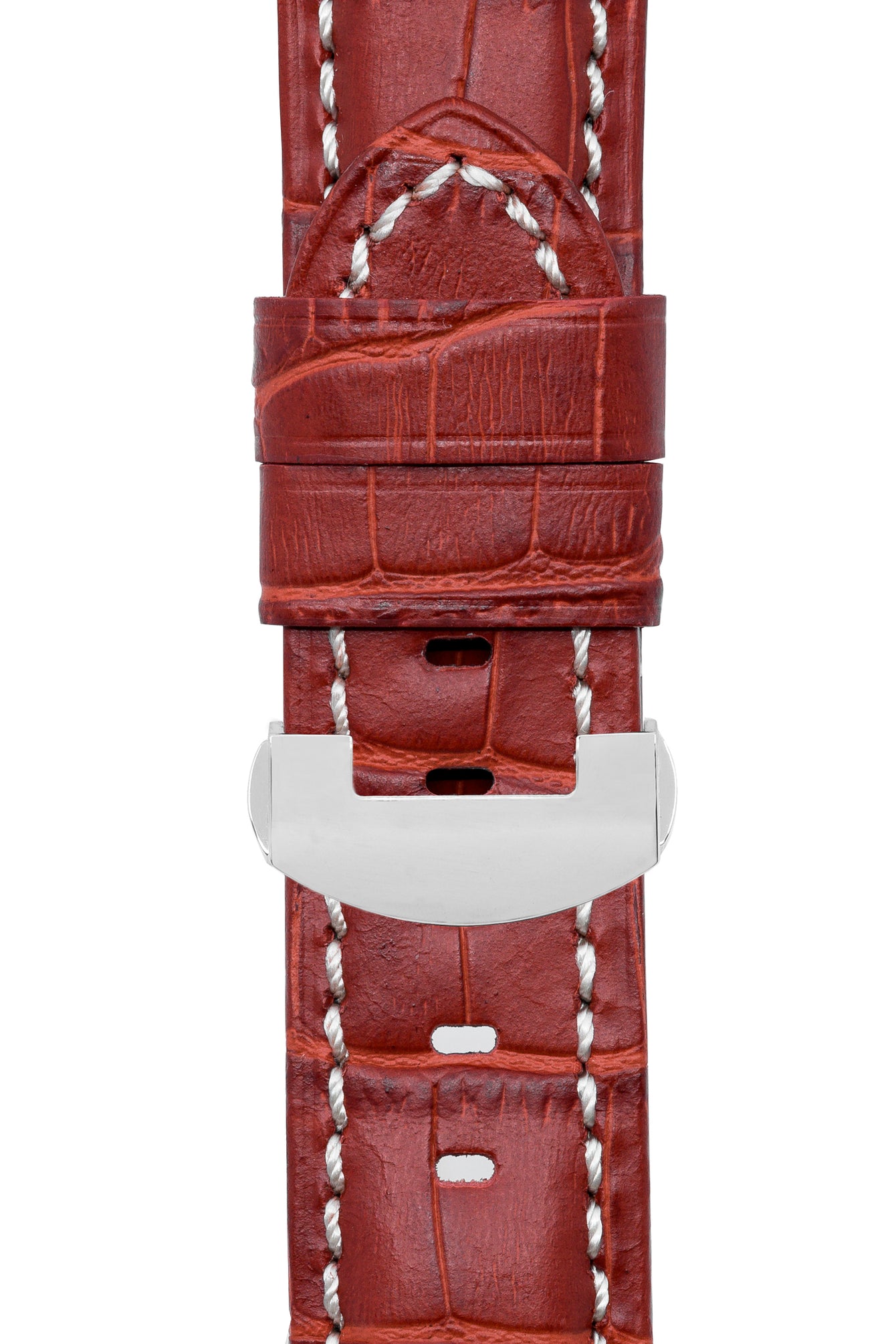 red alligator watch strap 