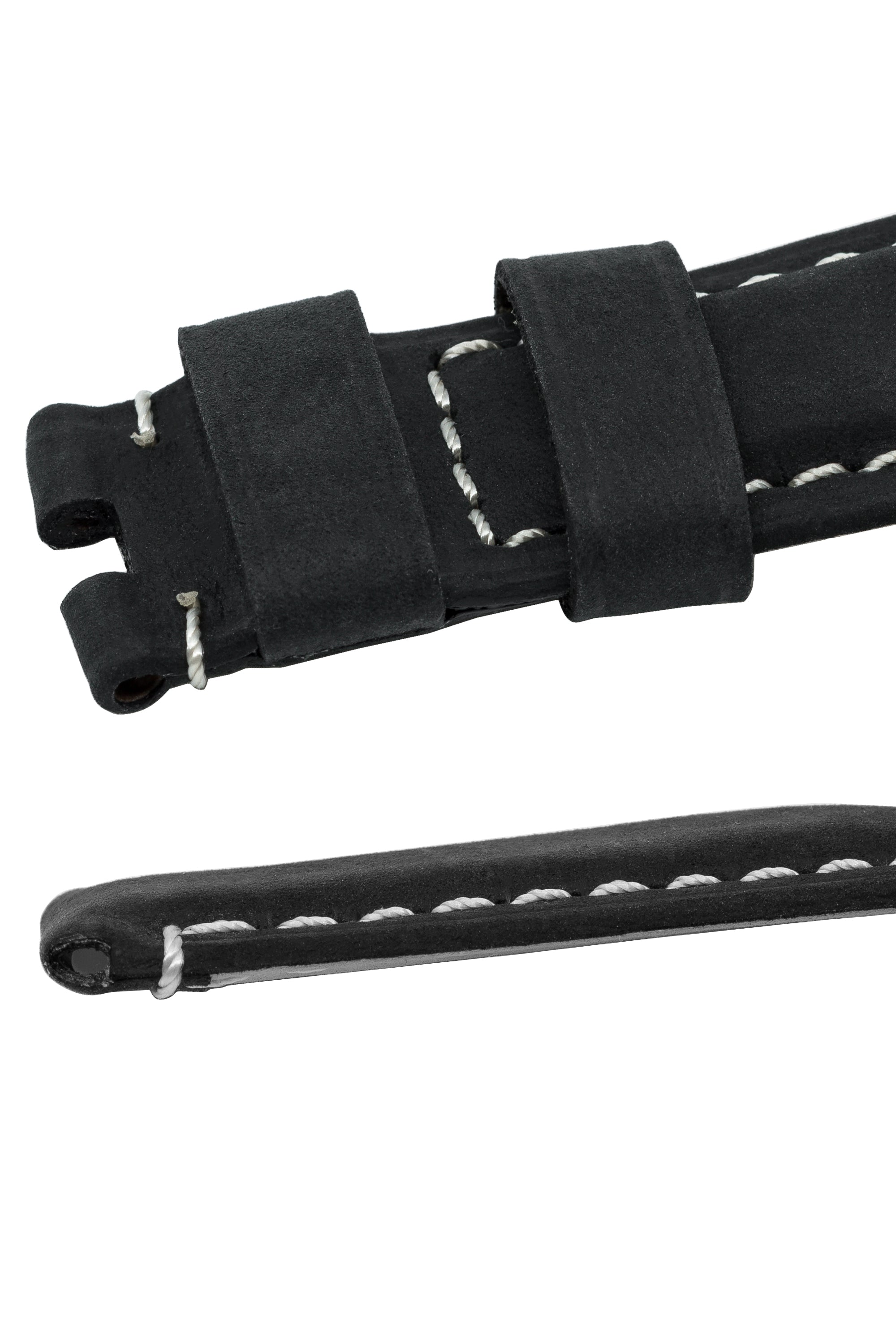 Panerai Style Vertigo Buffalo Suede Deployment Watch Strap in