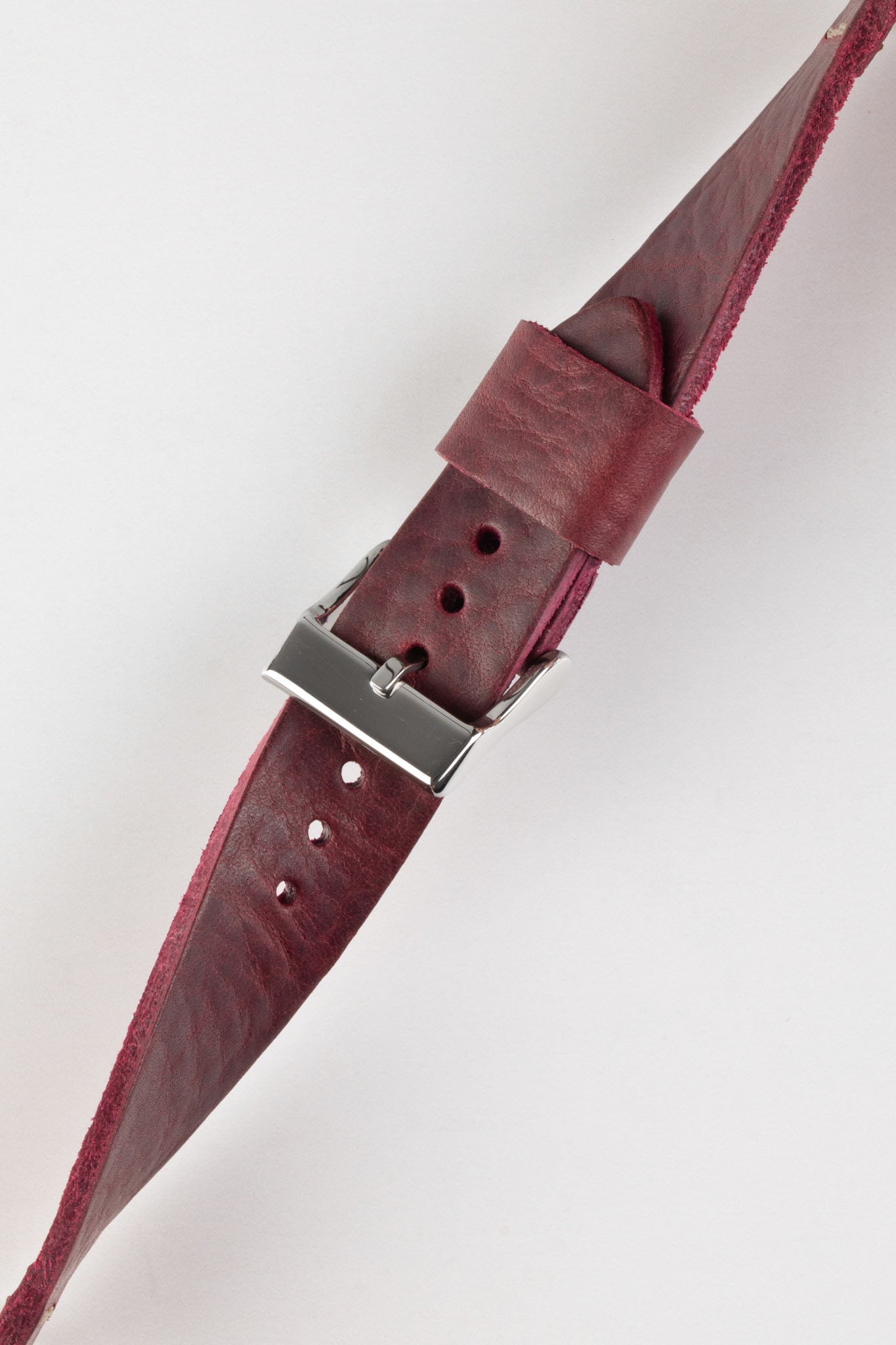 Burgundy leather watch discount strap