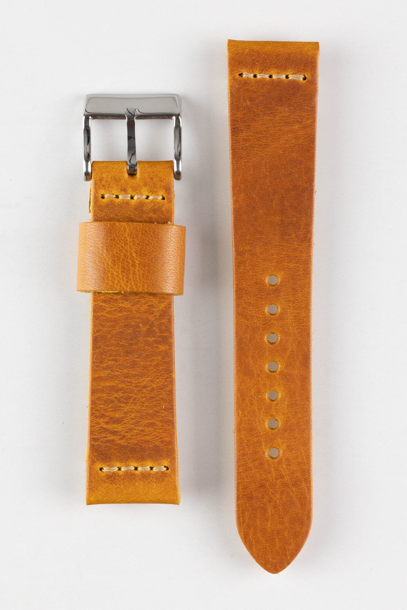 brown leather watch strap