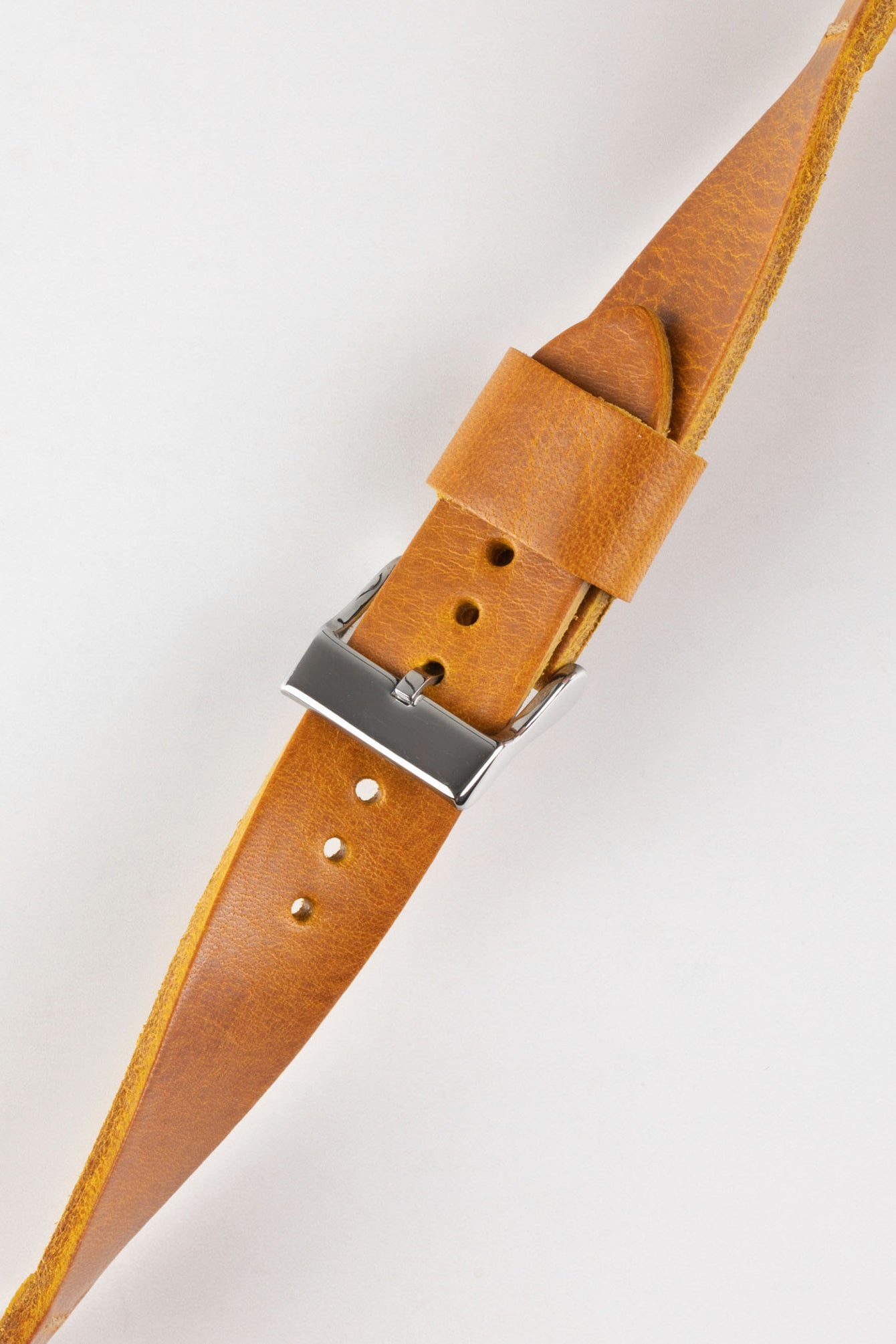 Pebro ARTISAN Leather Watch Strap in GOLD BROWN