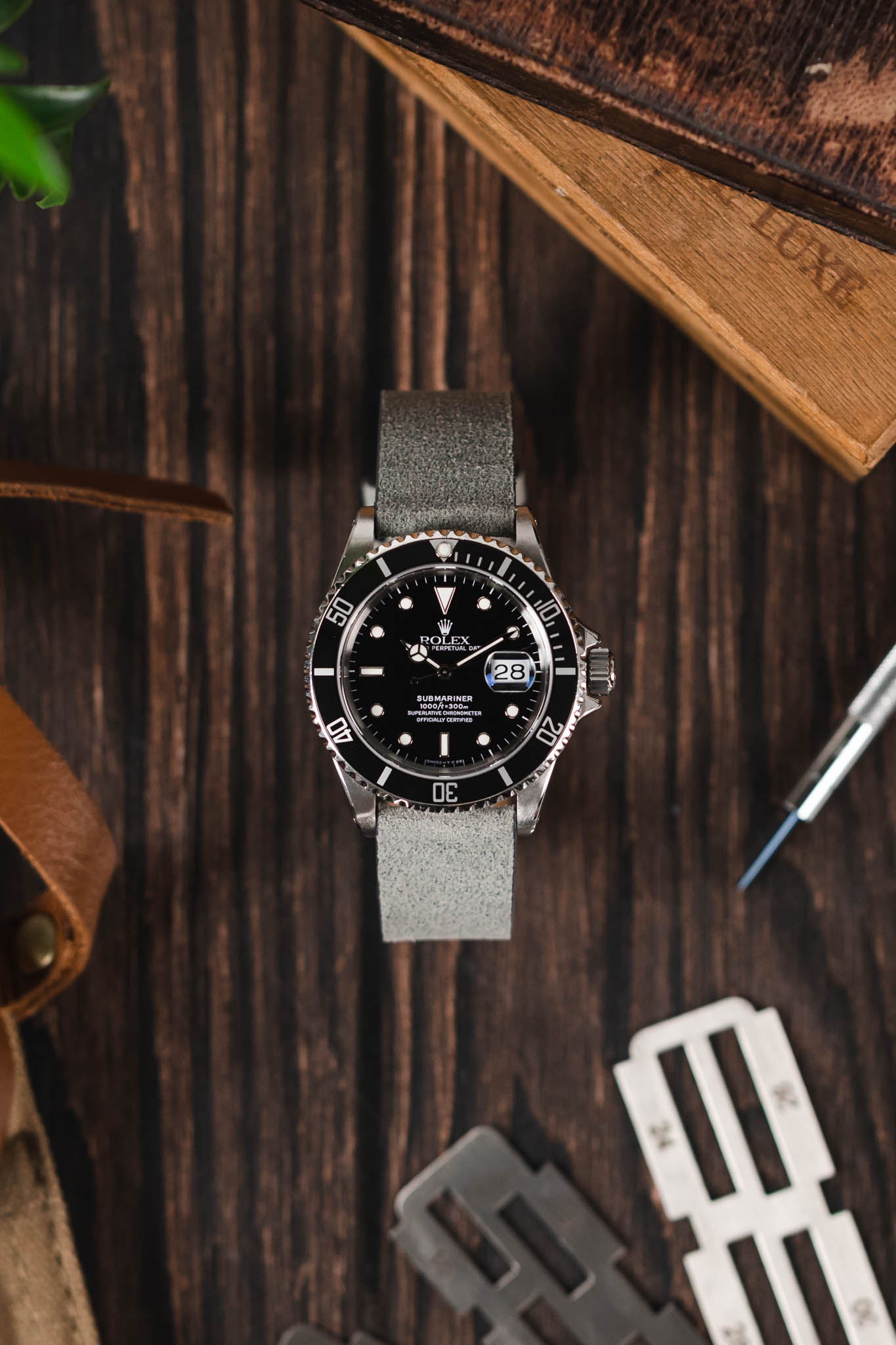 Tudor submariner hot sale leather strap