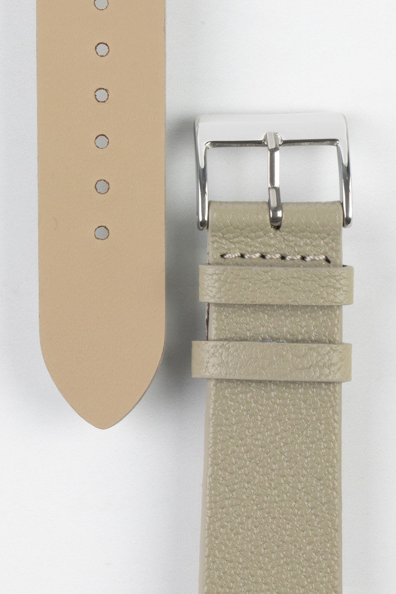 Pebro BILLY Genuine Goatskin Leather Watch Strap in GREY