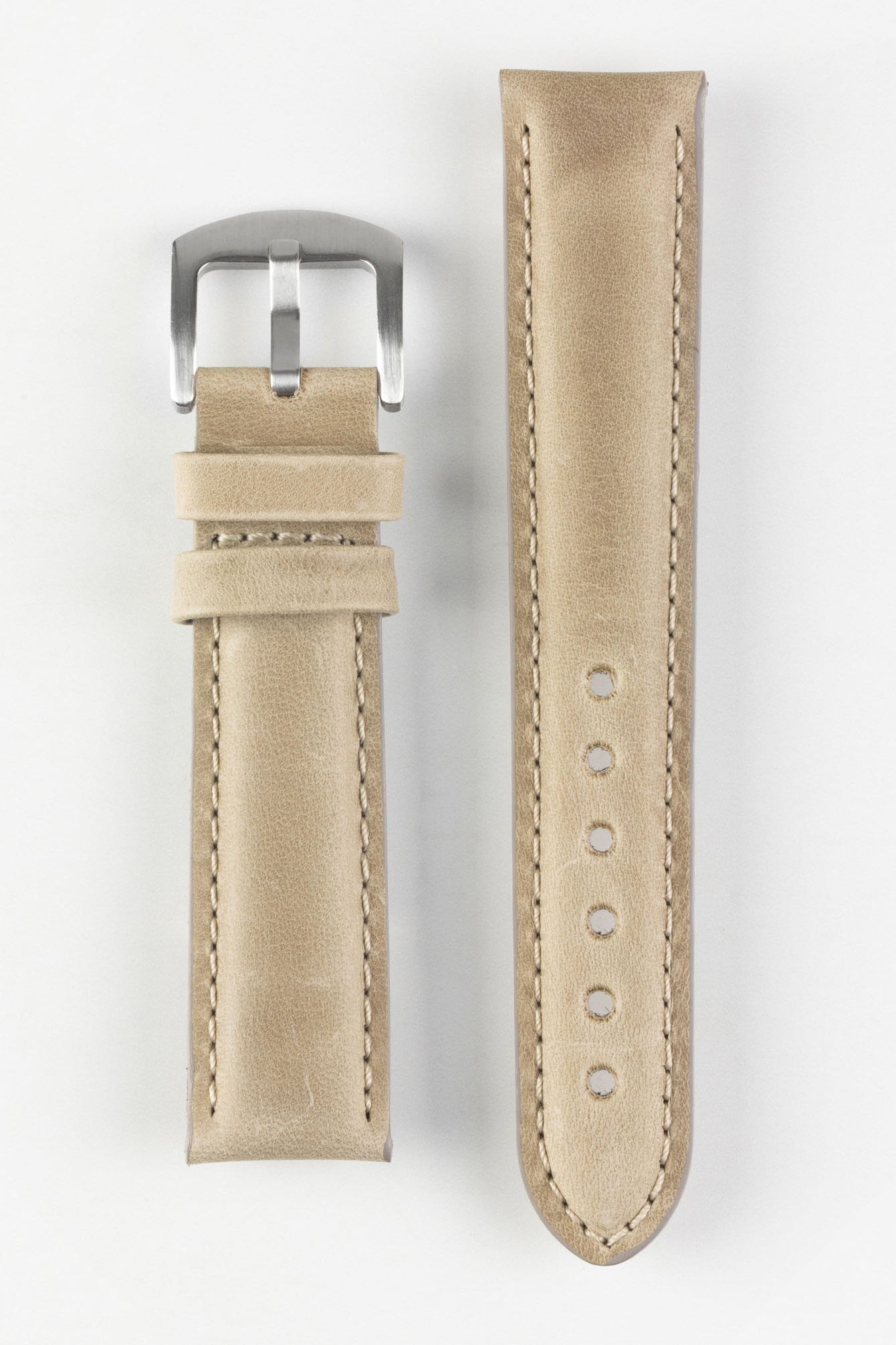 taupe leather watch strap 