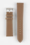 Pebro CLASSIC Unpadded Calfskin Leather Watch Strap in BEIGE