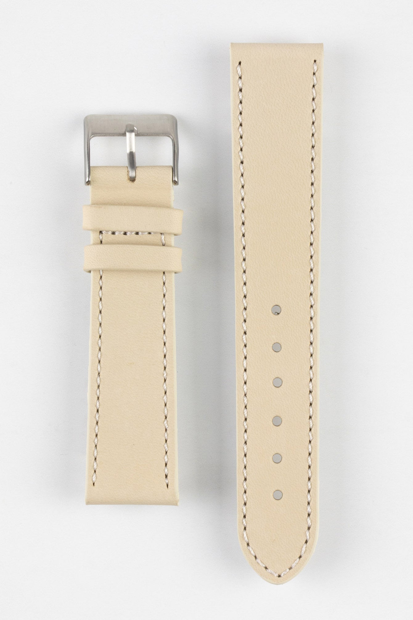 cream leather watch strap 