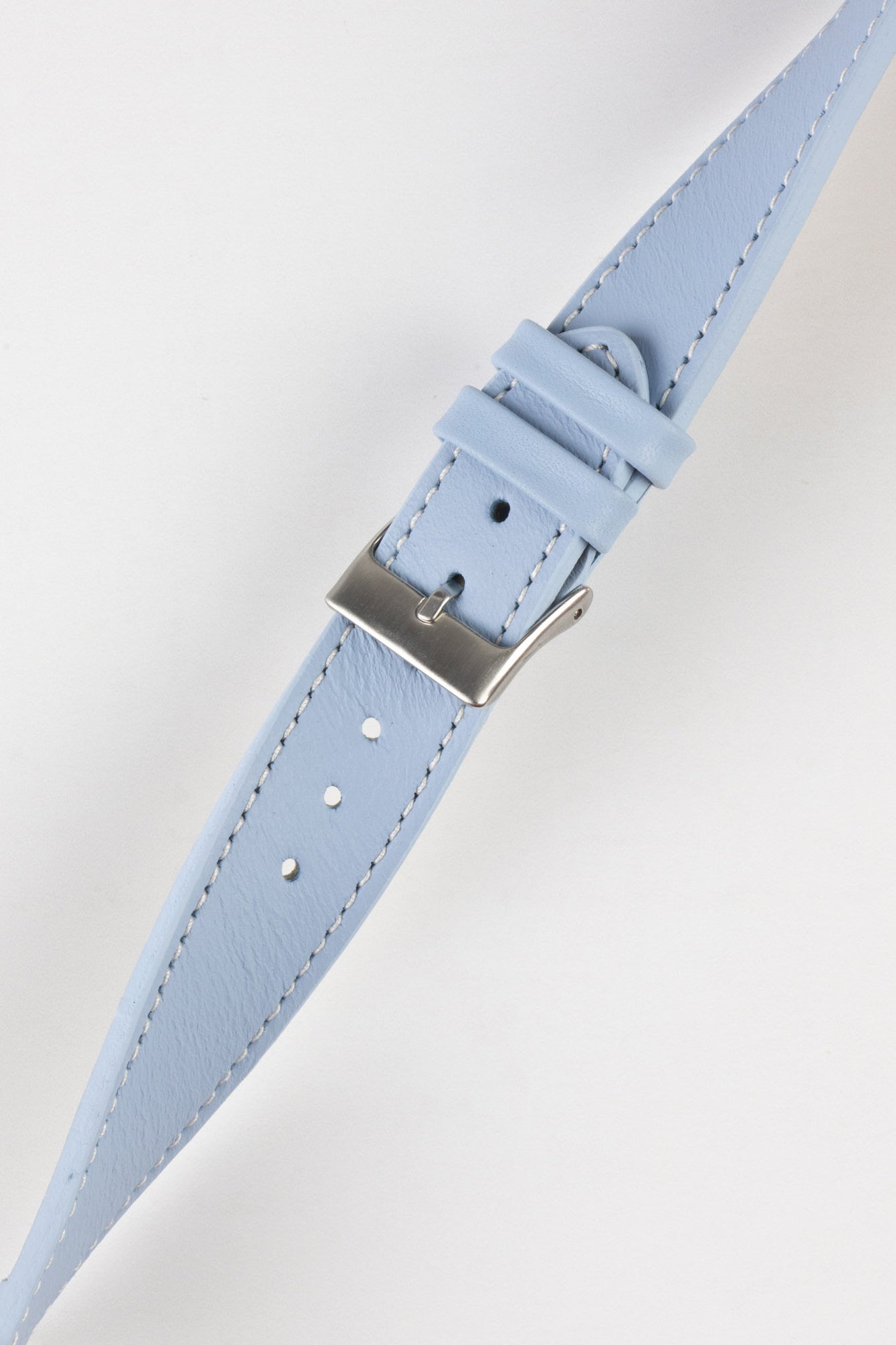 light blue leather watch strap 