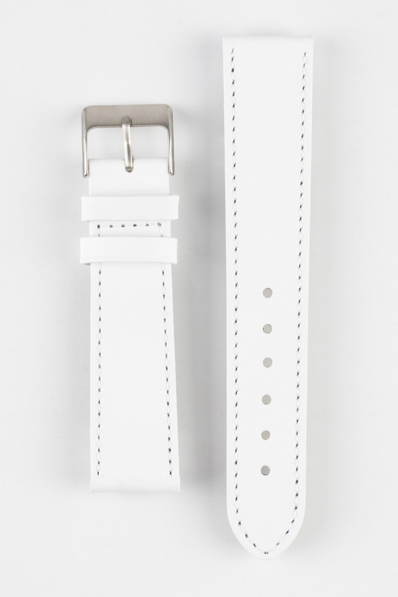 white leather strap 