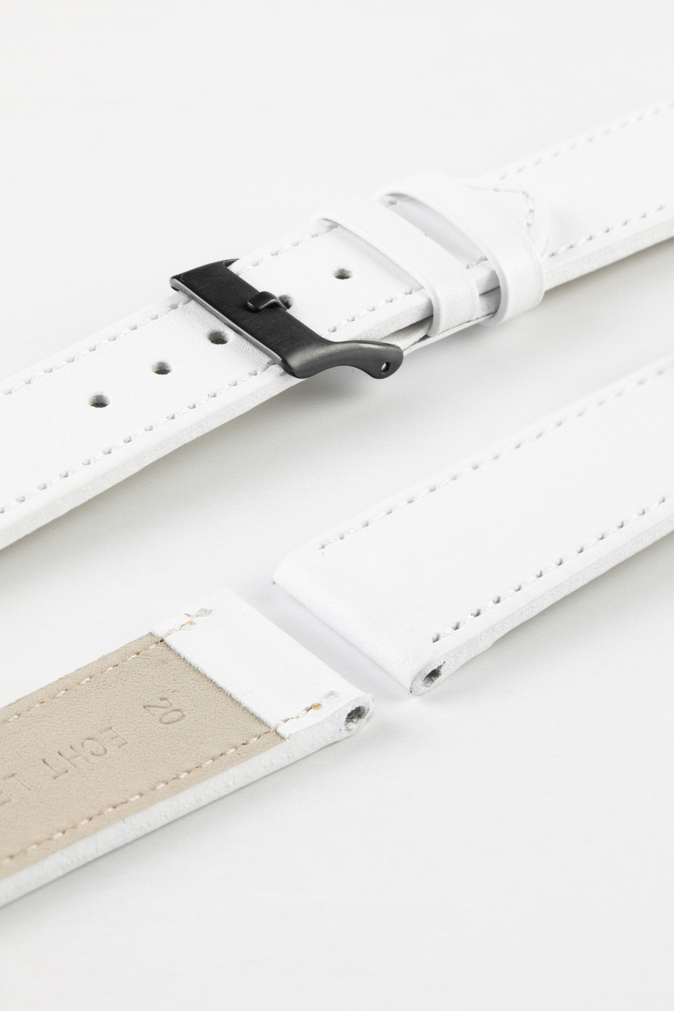 white leather strap 