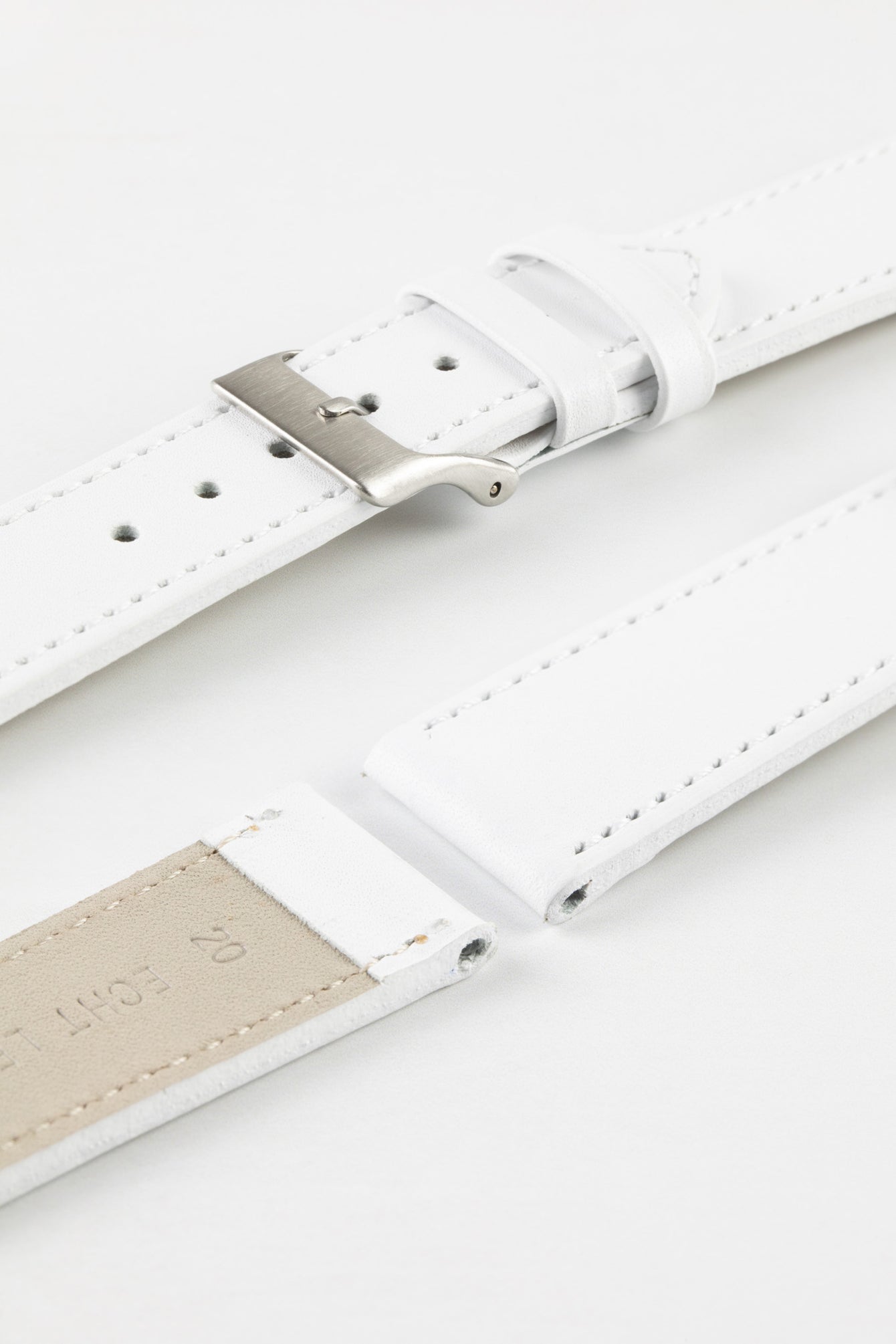 white leather strap 