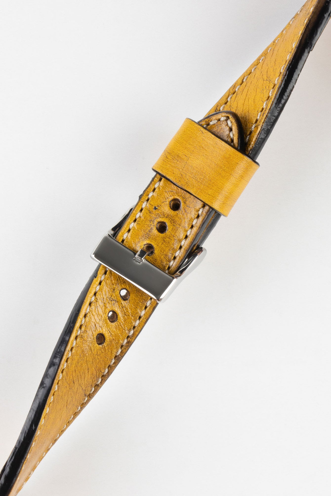 yellow leather strap 