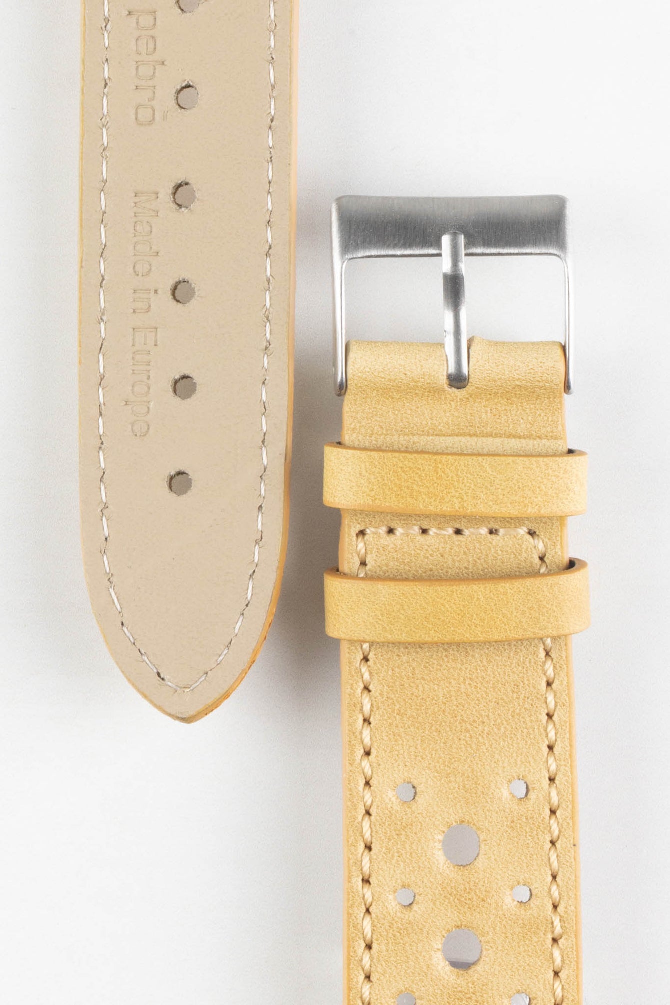 mustard yellow watch strap (buckle)