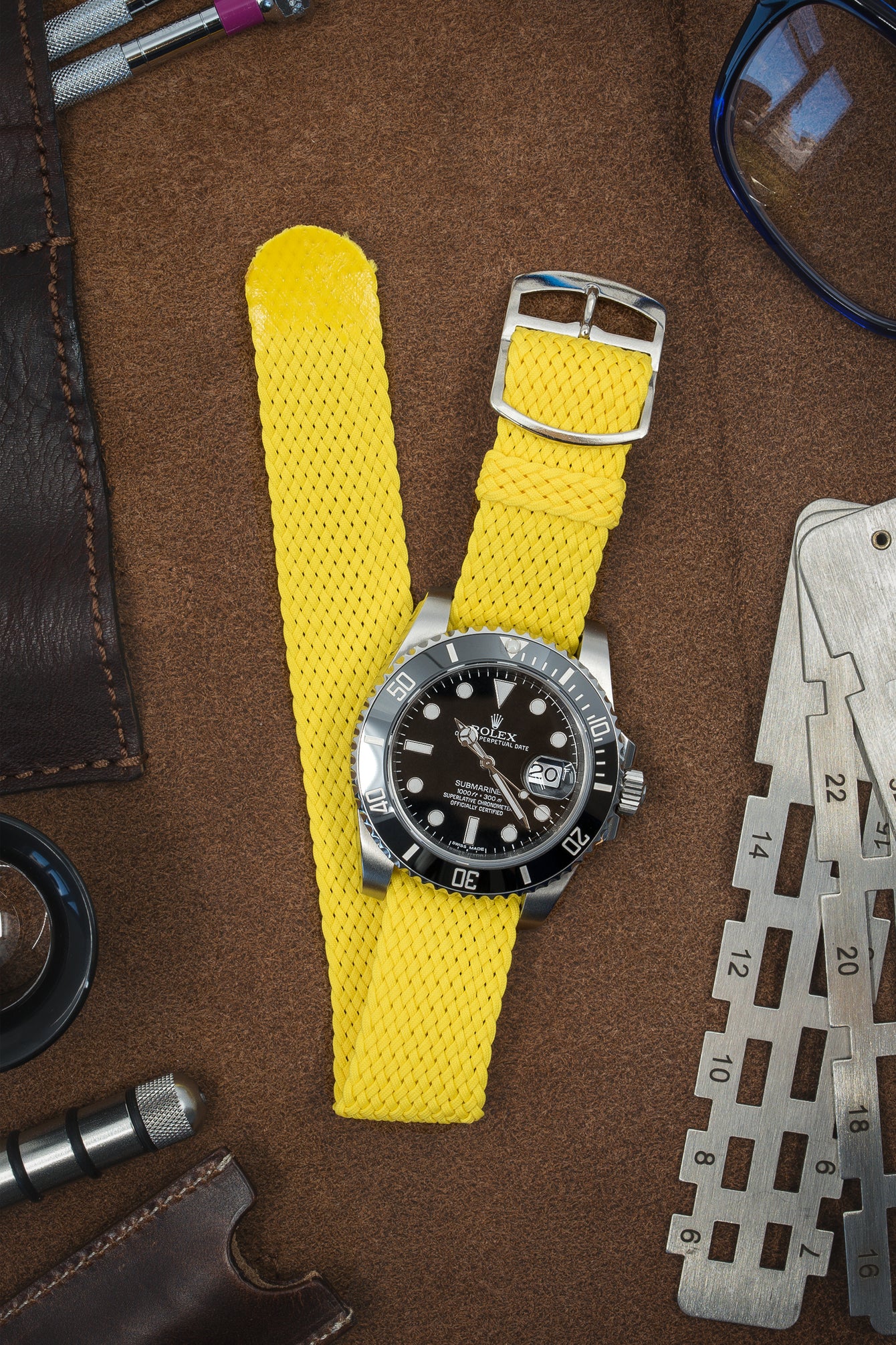 yellow perlon strap